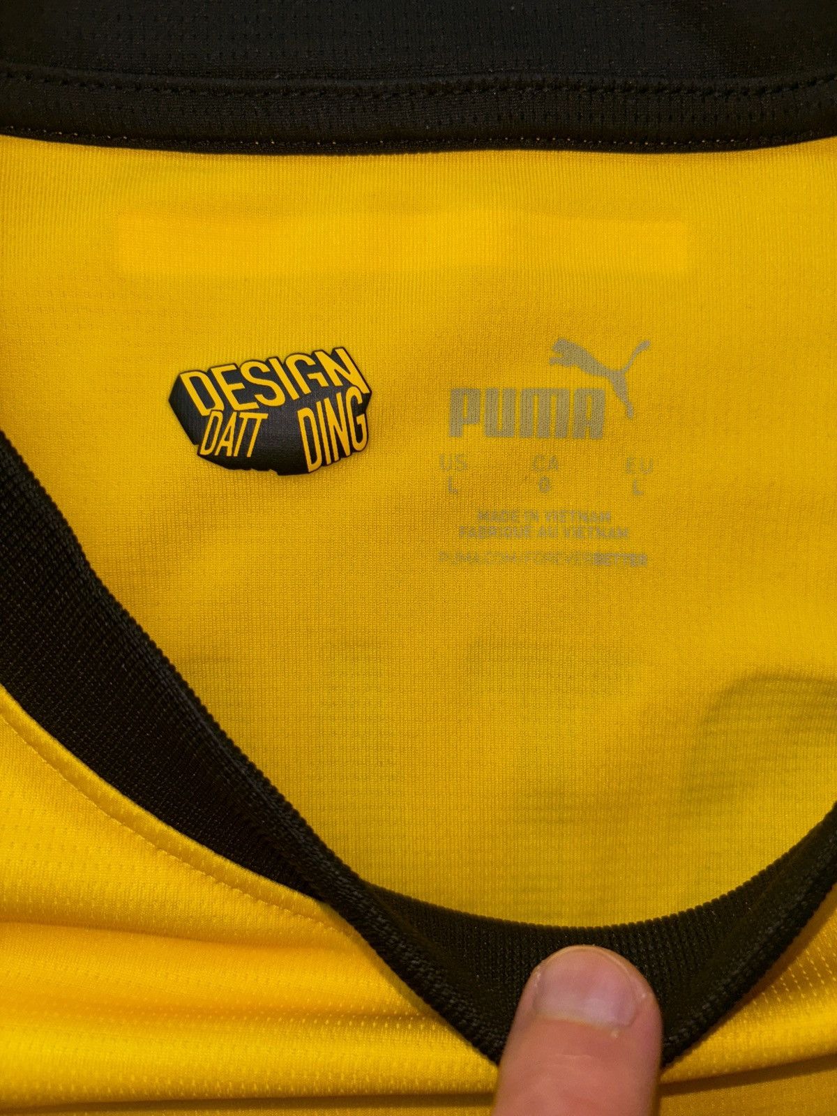 Puma Authentic Borussia Dortmund Jersey Size US L / EU 52-54 / 3 - 3 Thumbnail