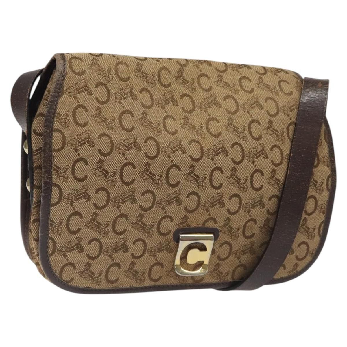 Celine CELINE C Sulky Shoulder Bag Canvas Brown Gold Size ONE SIZE - 1 Thumbnail