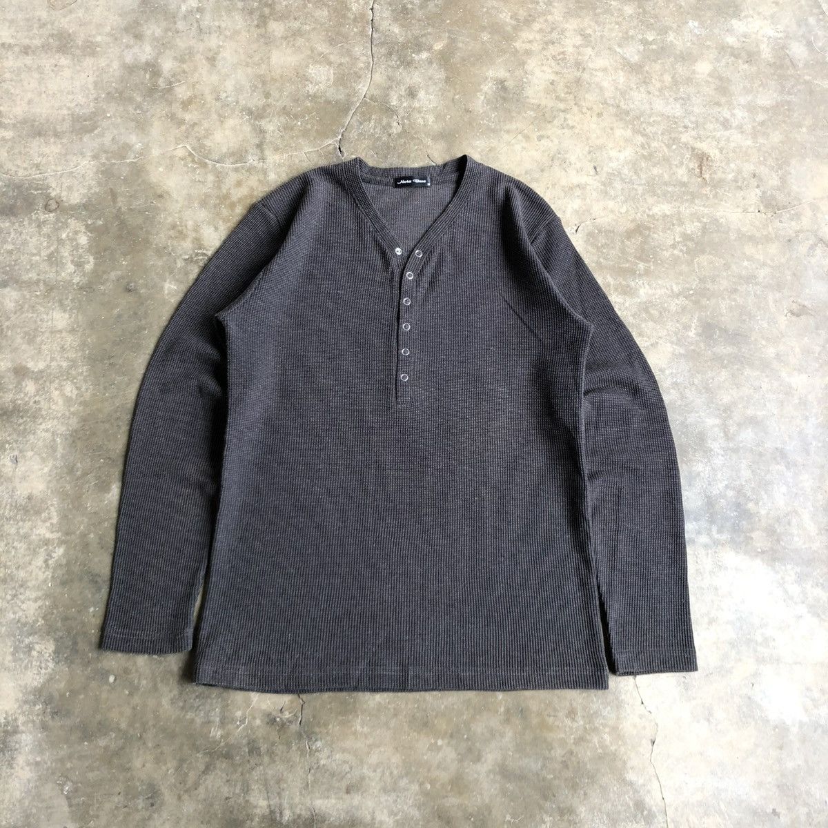 If Six Was Nine 2000s Nota Bene Halfbutton Longslevee Thermal Waffle Lgb Size US M / EU 48-50 / 2 - 1 Thumbnail