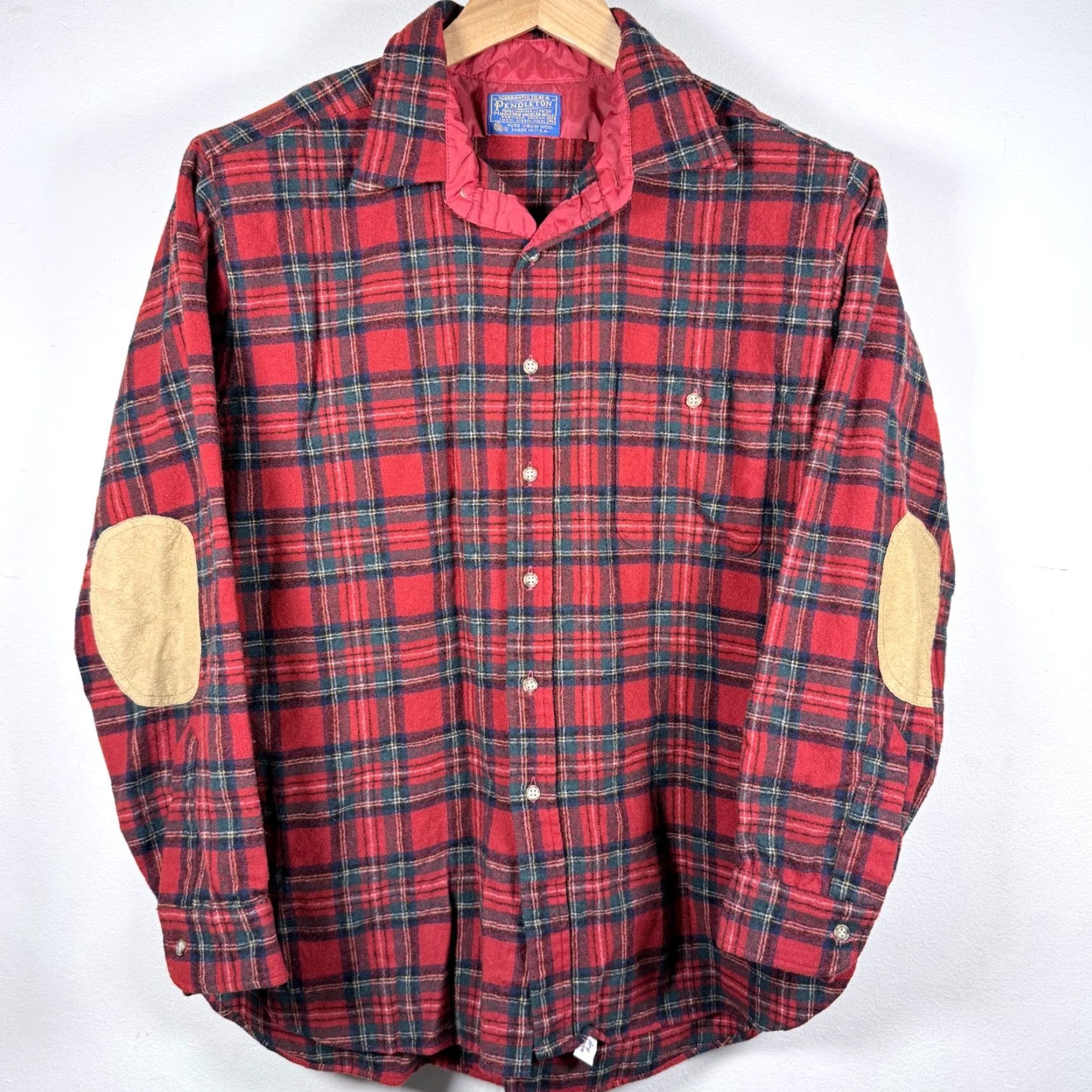 Pendleton VTG Pendleton Button-Up Shirt Red Plaid XL Mens Size US XL / EU 56 / 4 - 2 Thumbnail