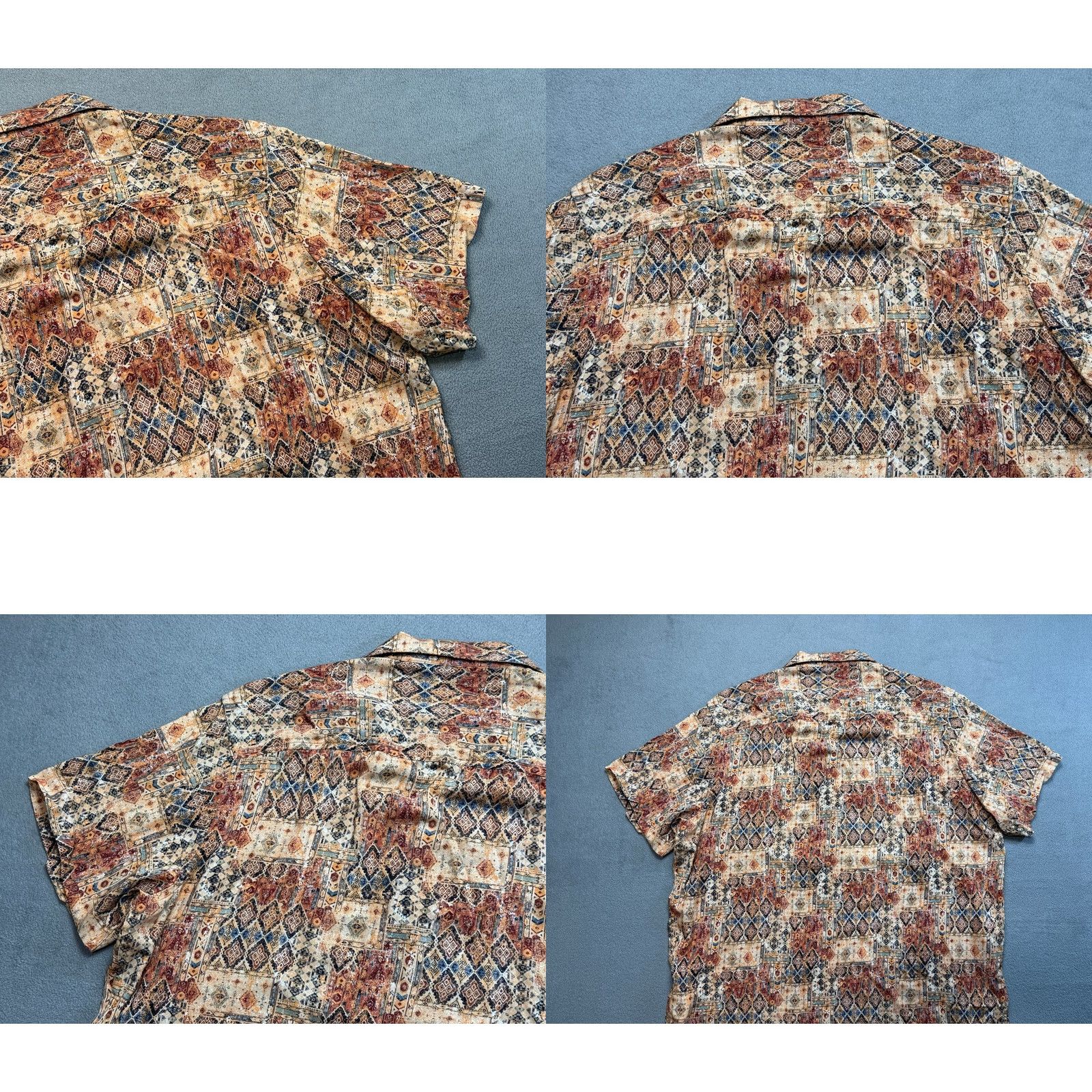 Joe Browns Joe Browns Hawaii Button Up Shirt Short Sleeve Mens L Brown Shirt Size US L / EU 52-54 / 3 - 9 Thumbnail