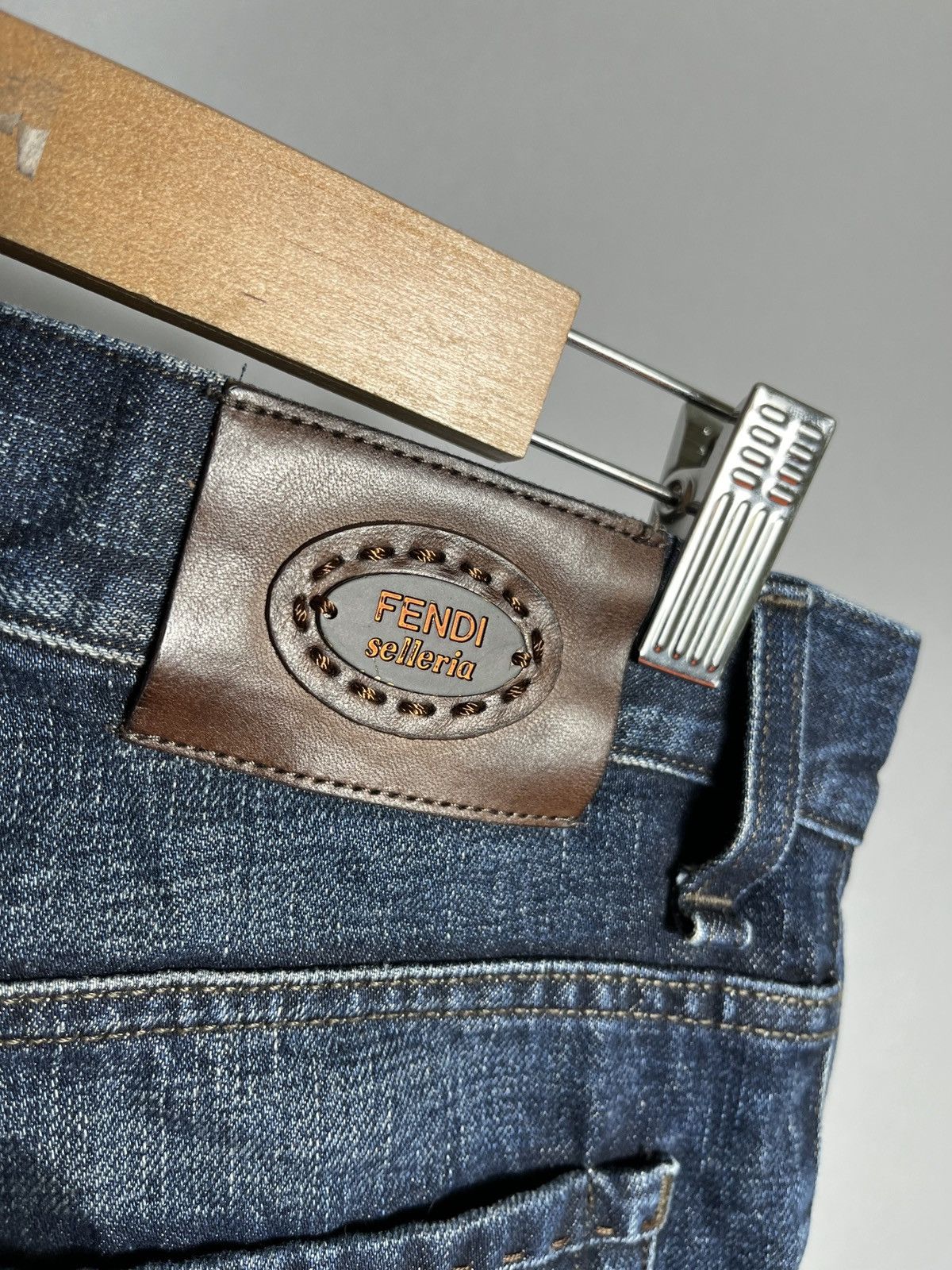 Fendi fendi selleria denim jeans mens blue pants Size US 31 - 6 Thumbnail
