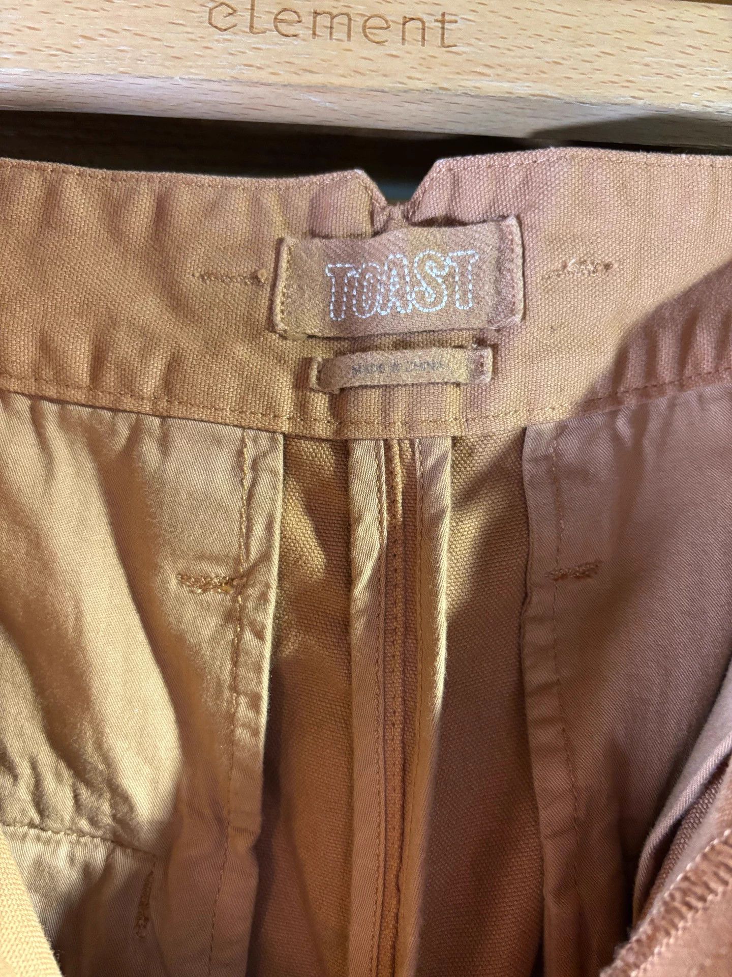 Other TOAST Plant Dyed Double Pleat Orange Tinted Khaki Trouser Size US 36 / EU 52 - 6 Thumbnail