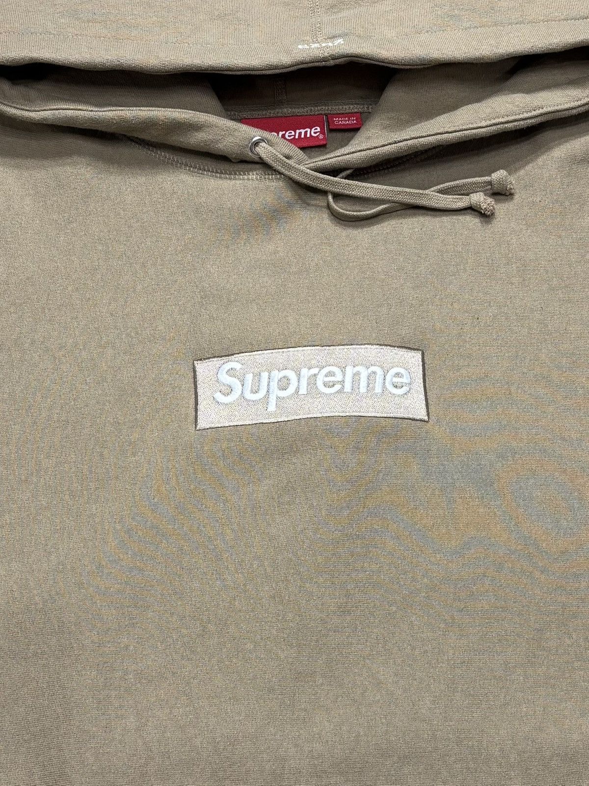 Supreme Supreme Box Logo Hooded Sweatshirt (FW23) Dark Sand Size US XL / EU 56 / 4 - 2 Thumbnail