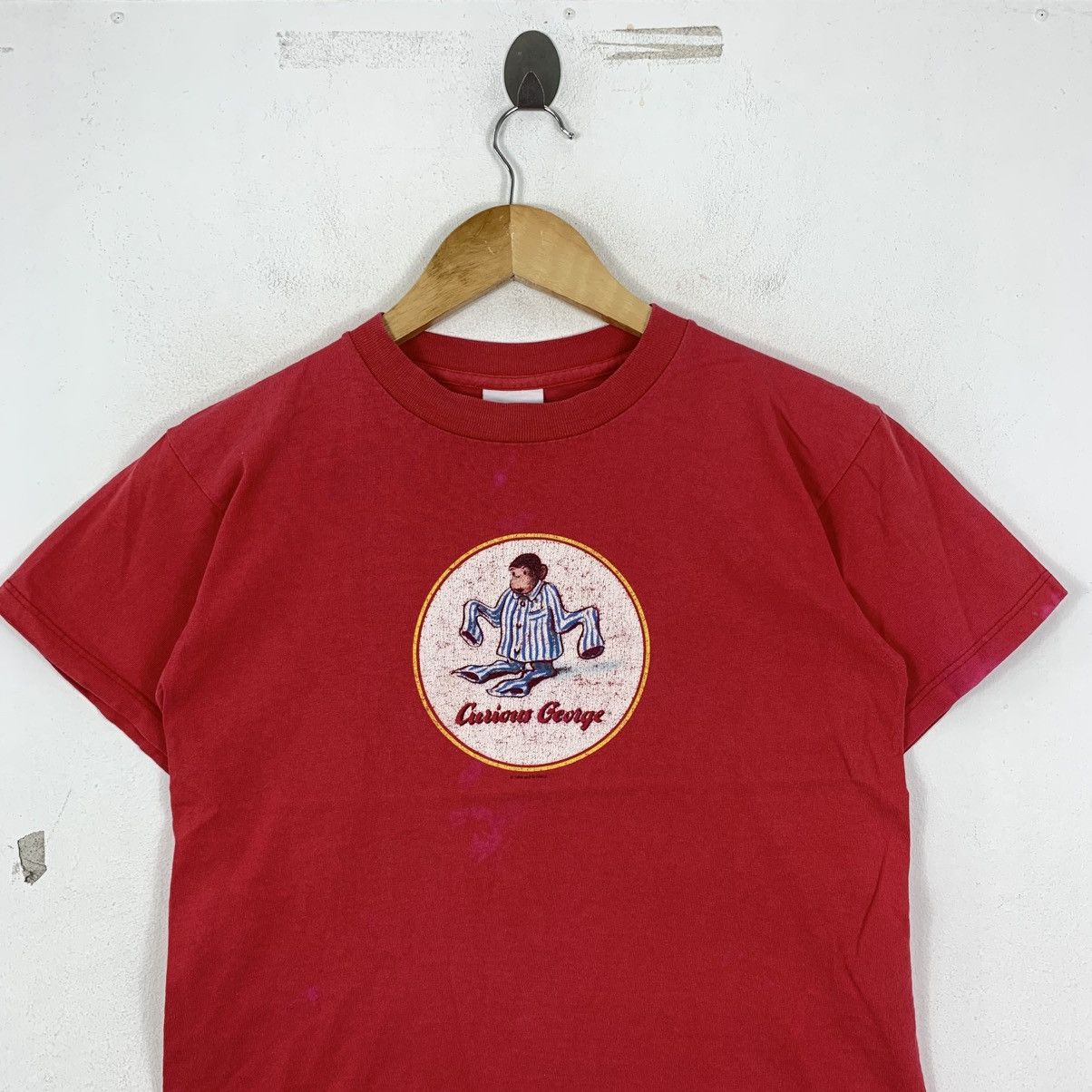 Vintage Vintage 90s CURIOUS GEORGE Short Sleeve Tshirt Size US M / EU 48-50 / 2 - 3 Thumbnail