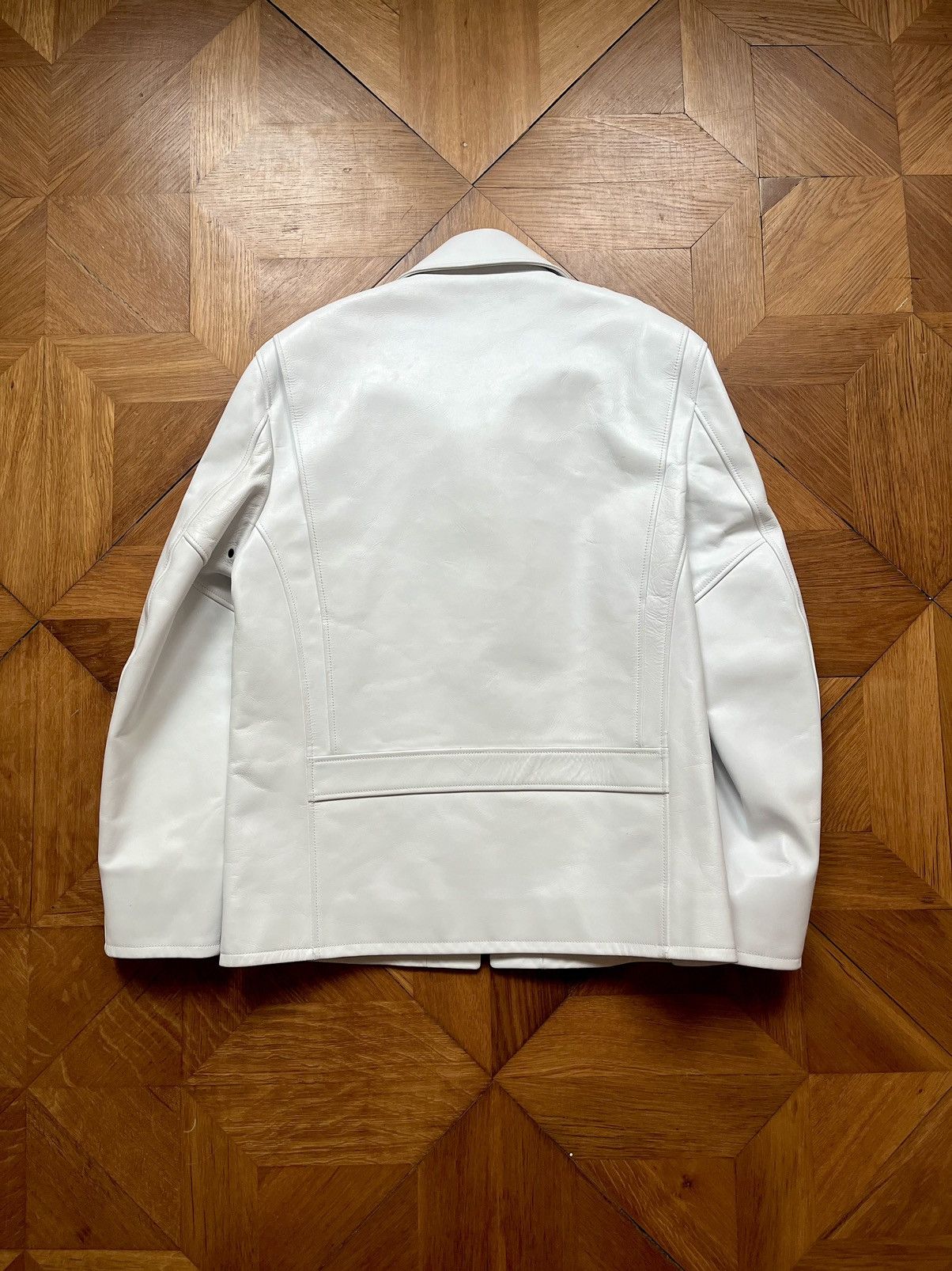 Calvin Klein 205W39NYC FW18 Oversized Police Runway Leather Jacket Size US S / EU 44-46 / 1 - 7 Thumbnail