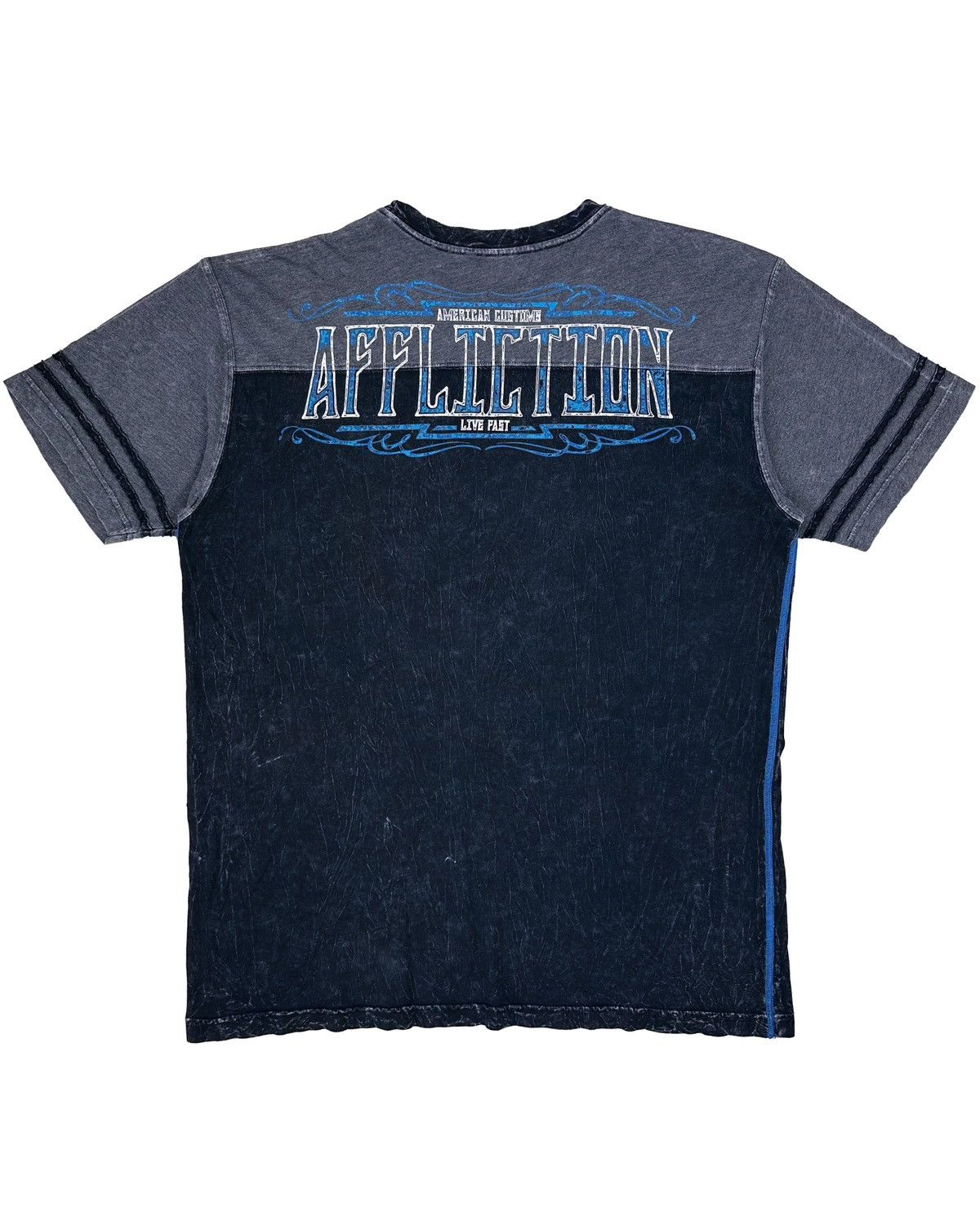 Affliction × Vintage 00s / Y2K Affliction American Custom T-Shirt Size US XL / EU 56 / 4 - 2 Thumbnail