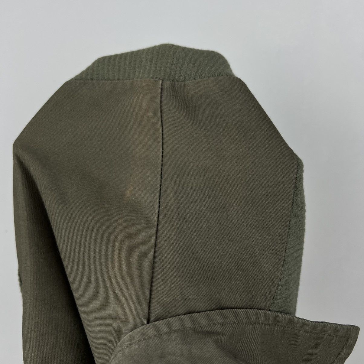DENHAM × Designer × Japanese Brand Denham Sweater Khaki Longsleeve Polo Japanese Maharishi Size US M / EU 48-50 / 2 - 14 Thumbnail