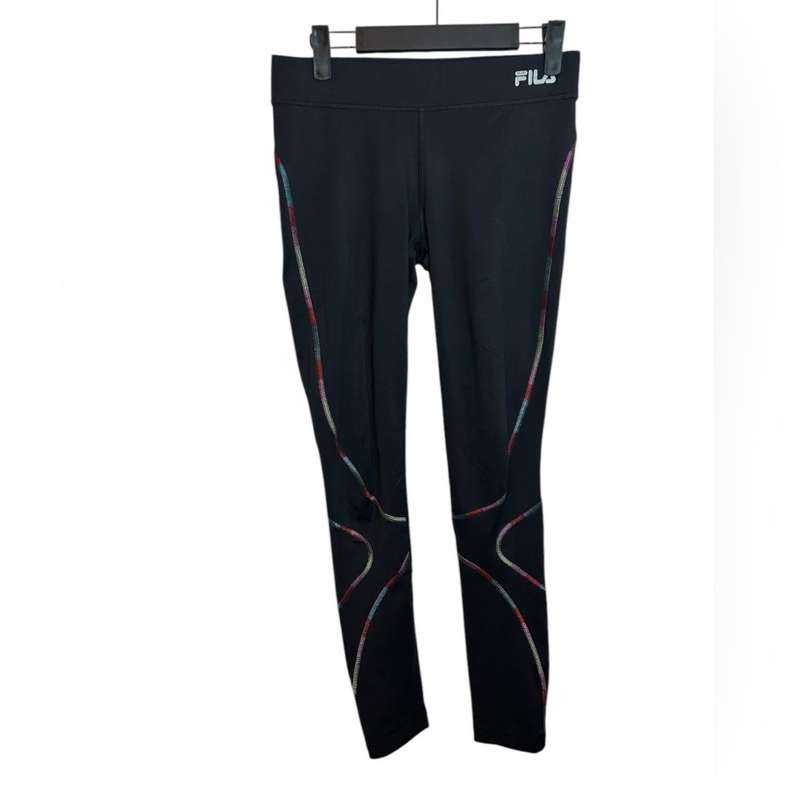 Fila Fila Sport Rainbow Knit Compression Leggings Size 26" / US 2 / IT 38 - 1 Thumbnail