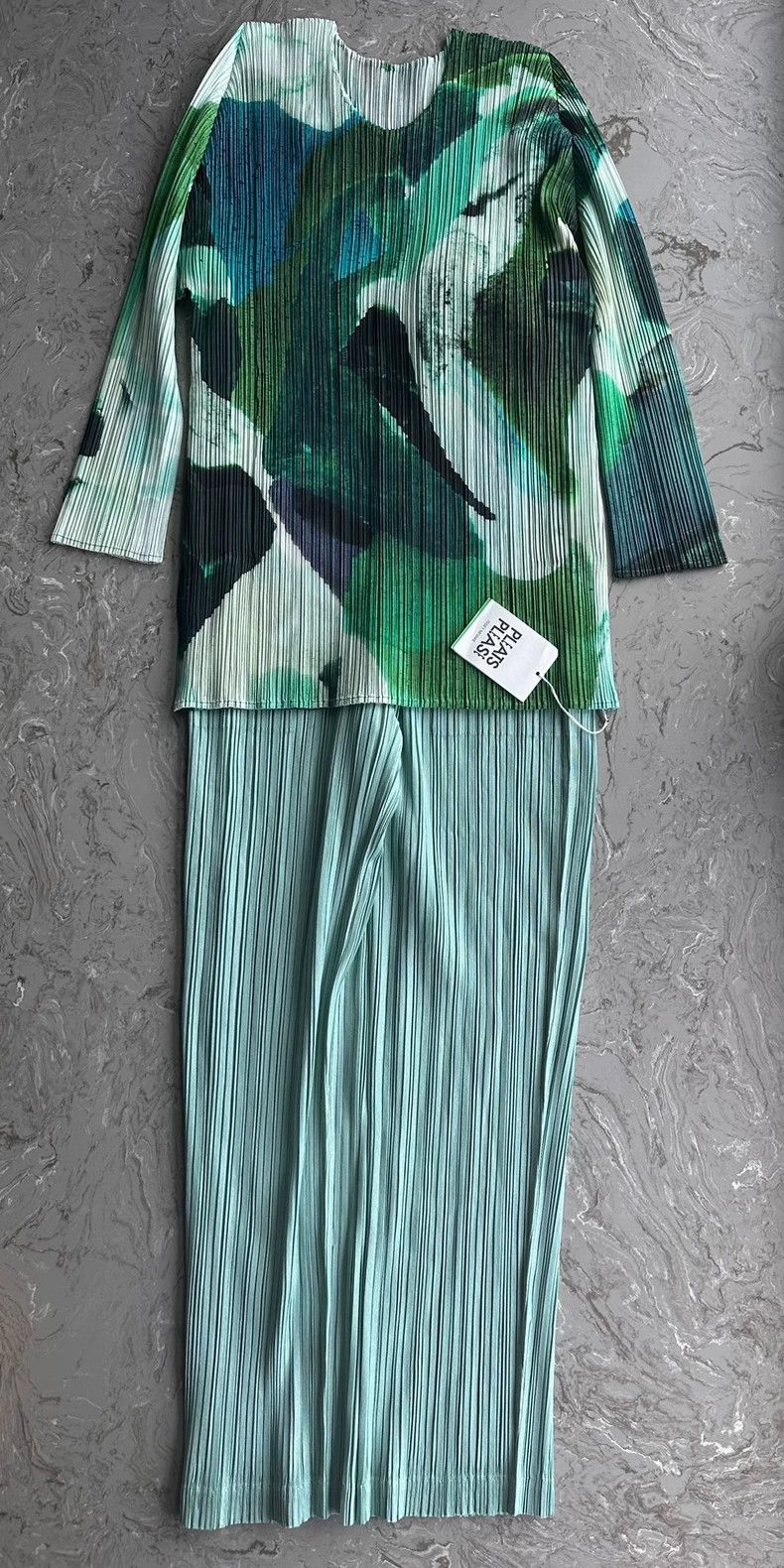 Issey Miyake Issey Miyake size:4 Green petal ink-wash long-sleeved shir Size XS / US 0-2 / IT 36-38 - 5 Thumbnail