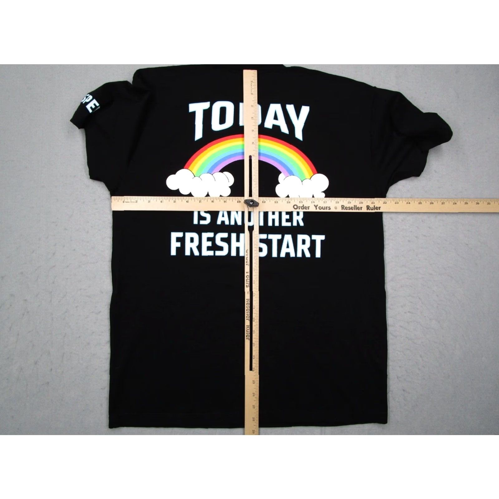 Rainbow SIMPLE GOSPEL Mens Black Short Sleeve Crew Neck T-Shirt Rainbow Double-Sided Beach, Bohemian, City, Classic Music Shirt - Large Size US L / EU 52-54 / 3 - 5 Thumbnail