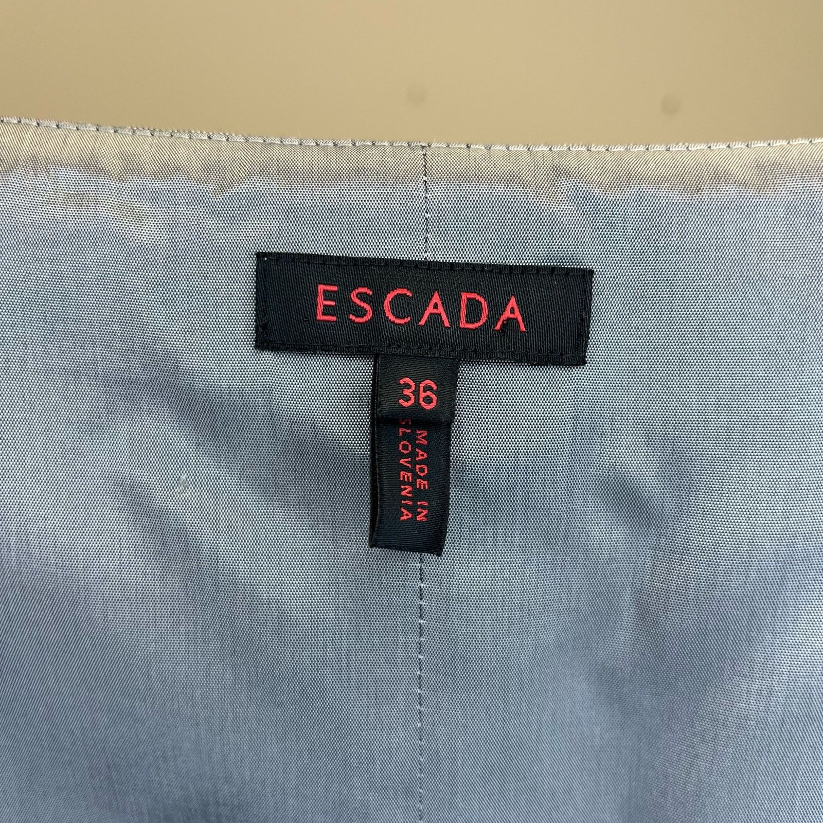 Escada Escada Silk Wool Blend Pencil Skirt Black Label 36 Small Size 28" / US 6 / IT 42 - 5 Thumbnail