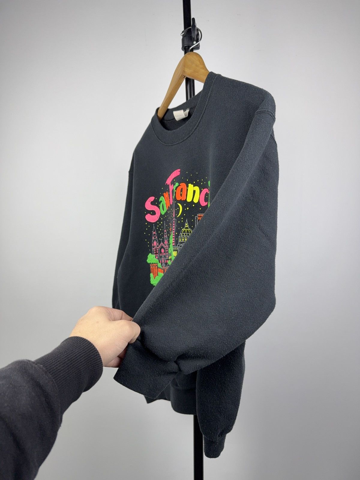 Vintage Vintage 1990 San Francisco Neon City Sweatshirt USA Made Size M / US 6-8 / IT 42-44 - 8 Thumbnail