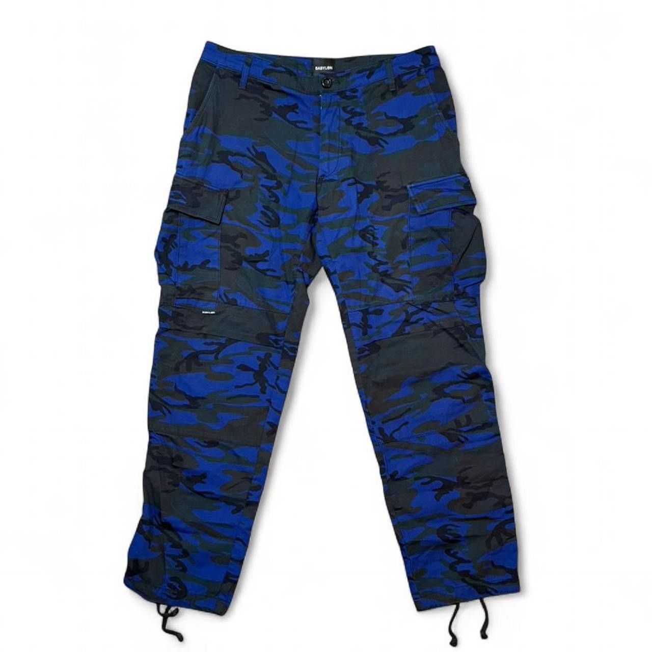 Babylon Babylon LA blue camo rip stop cargo pants. Men's size 32" Size US 32 / EU 48 - 2 Thumbnail