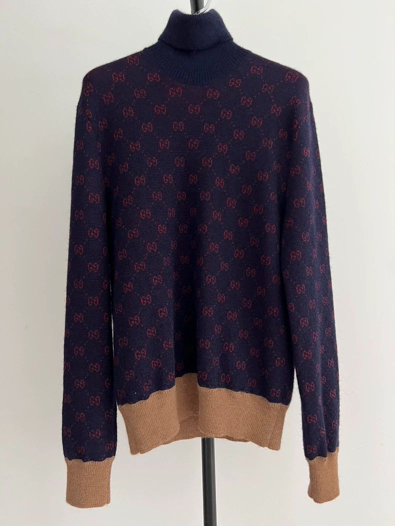 Gucci Gucci Old flower full-print turtleneck sweater knitwear 250 Size US XS / EU 42 / 0 - 1 Thumbnail