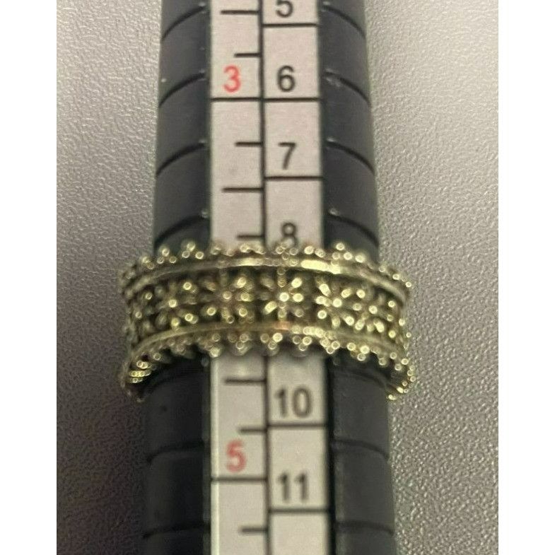 Other Set Of 3 Vintage Metallic Rings With Twisted & Textured Desi Size ONE SIZE - 10 Thumbnail