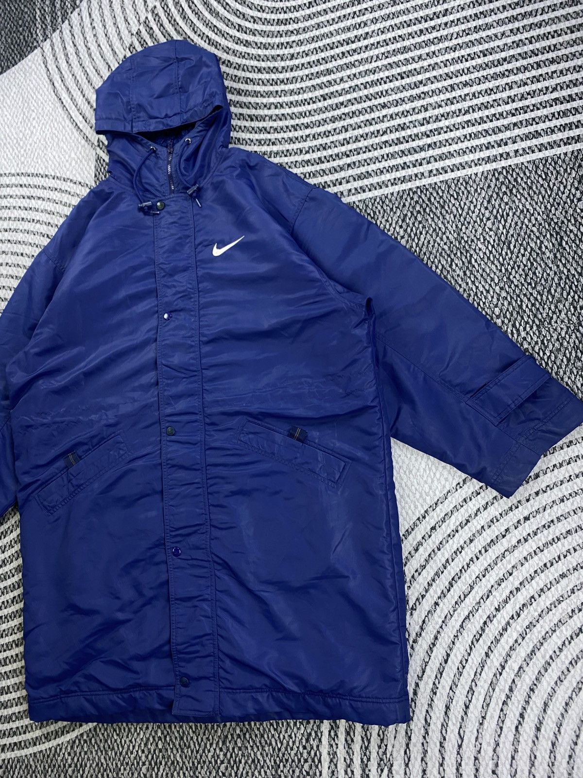 Nike Vintage Nike Big Swoosh Logo Long Parka Jacket Size US XXL / EU 58 / 5 - 4 Thumbnail
