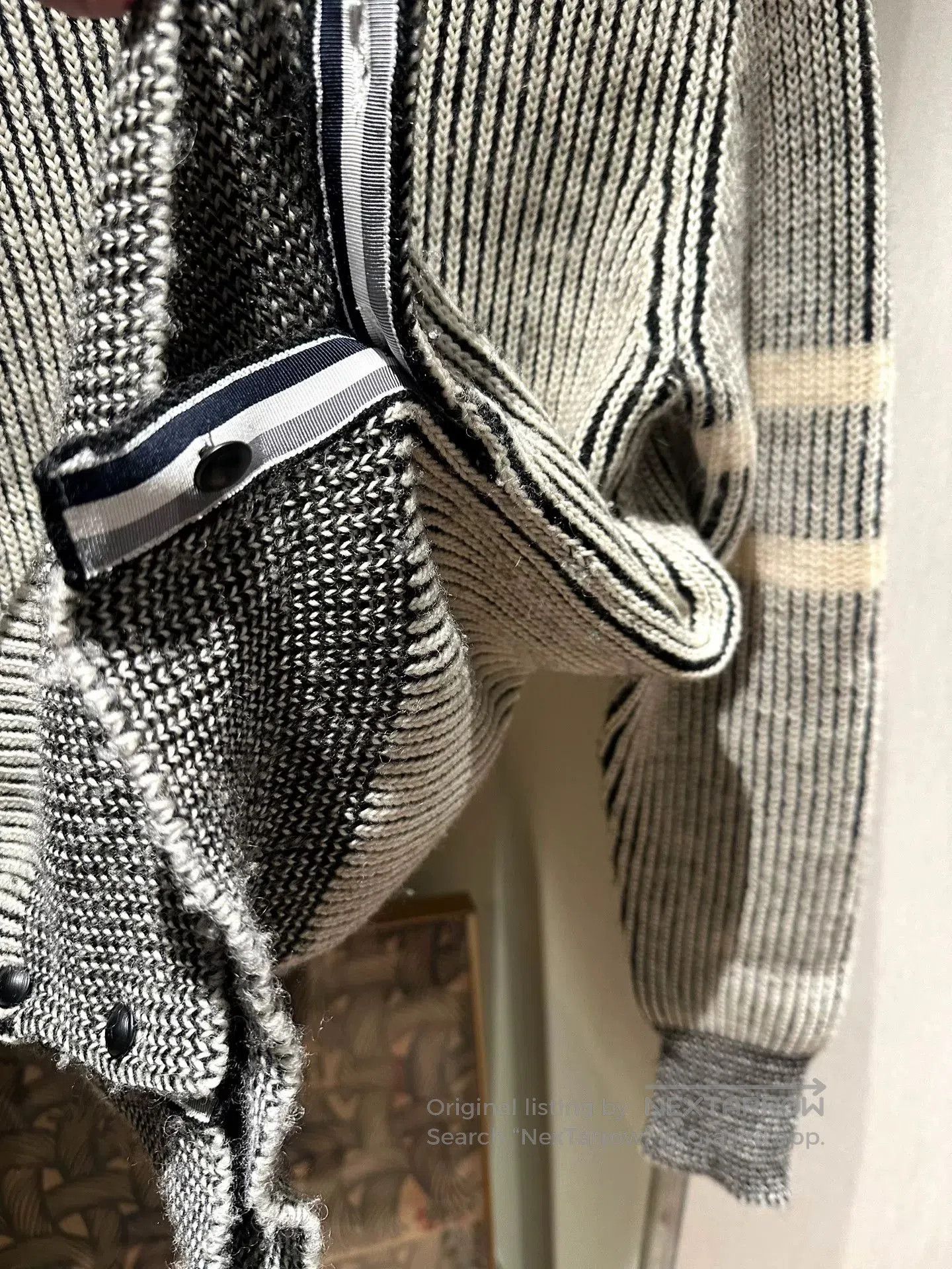 Thom Browne Thom Browne Thom Grey Wool Sweater. Size US M / EU 48-50 / 2 - 3 Thumbnail