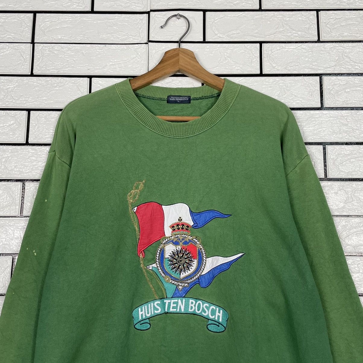Other Vintage Huisten Bosch Big Logo Sweatshirt Size US L / EU 52-54 / 3 - 2 Thumbnail