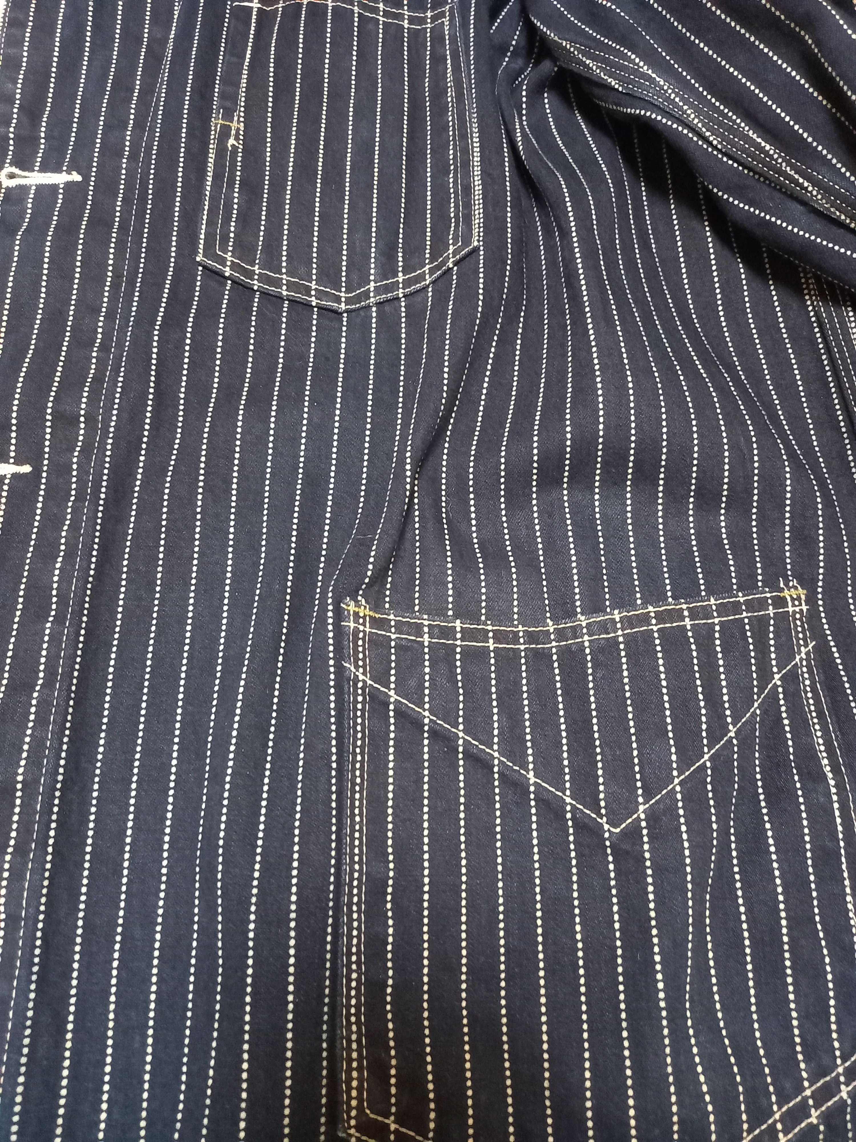 Sugar Cane Toyo Enterprise Sugar Cane Wabash Stripe Jacket Indigo Size US L / EU 52-54 / 3 - 11 Thumbnail