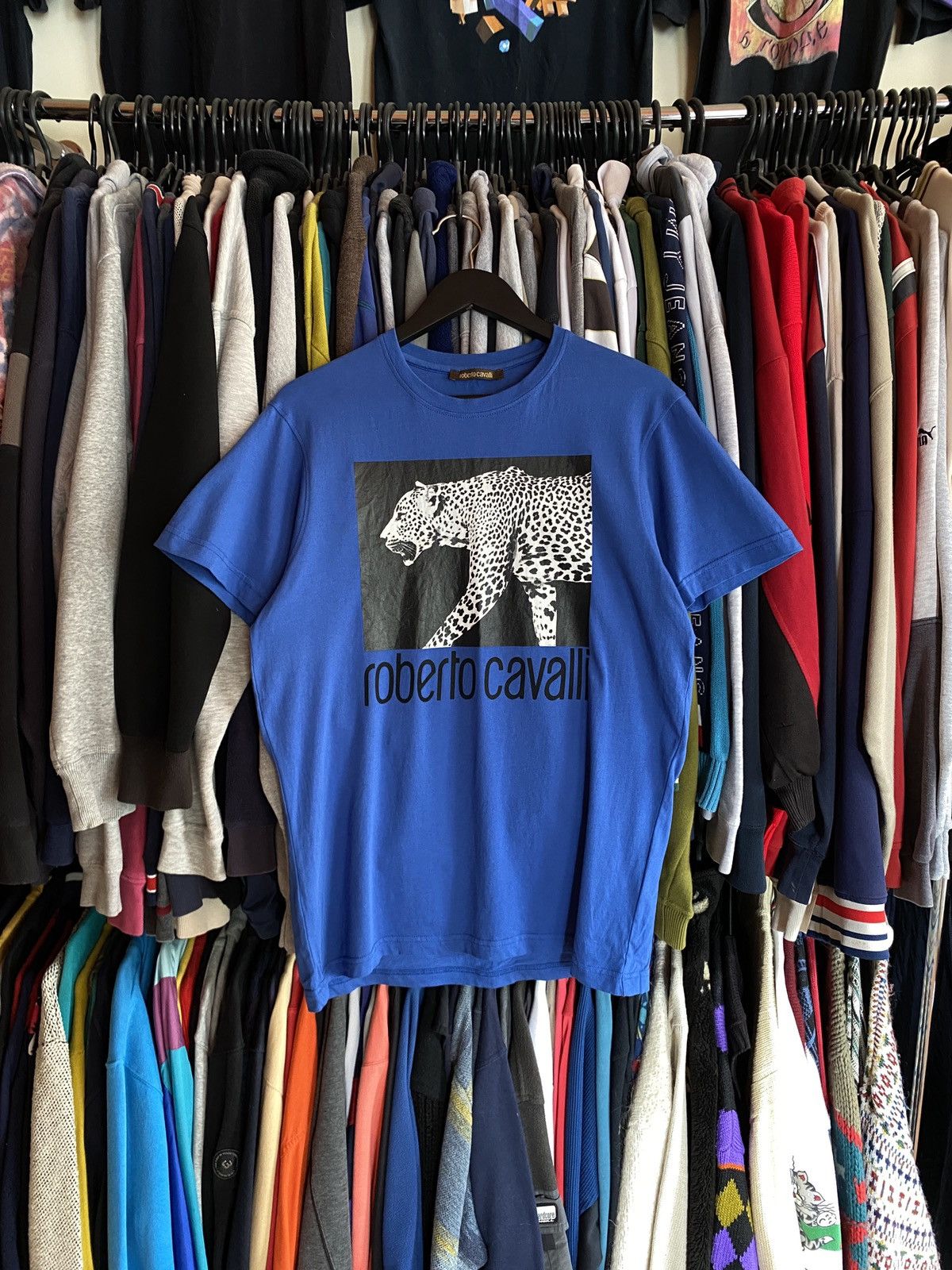Roberto Cavalli ROBERTO CAVALLI BIG LOGO VINTAGE T-SHIRT Size US L / EU 52-54 / 3 - 1 Thumbnail