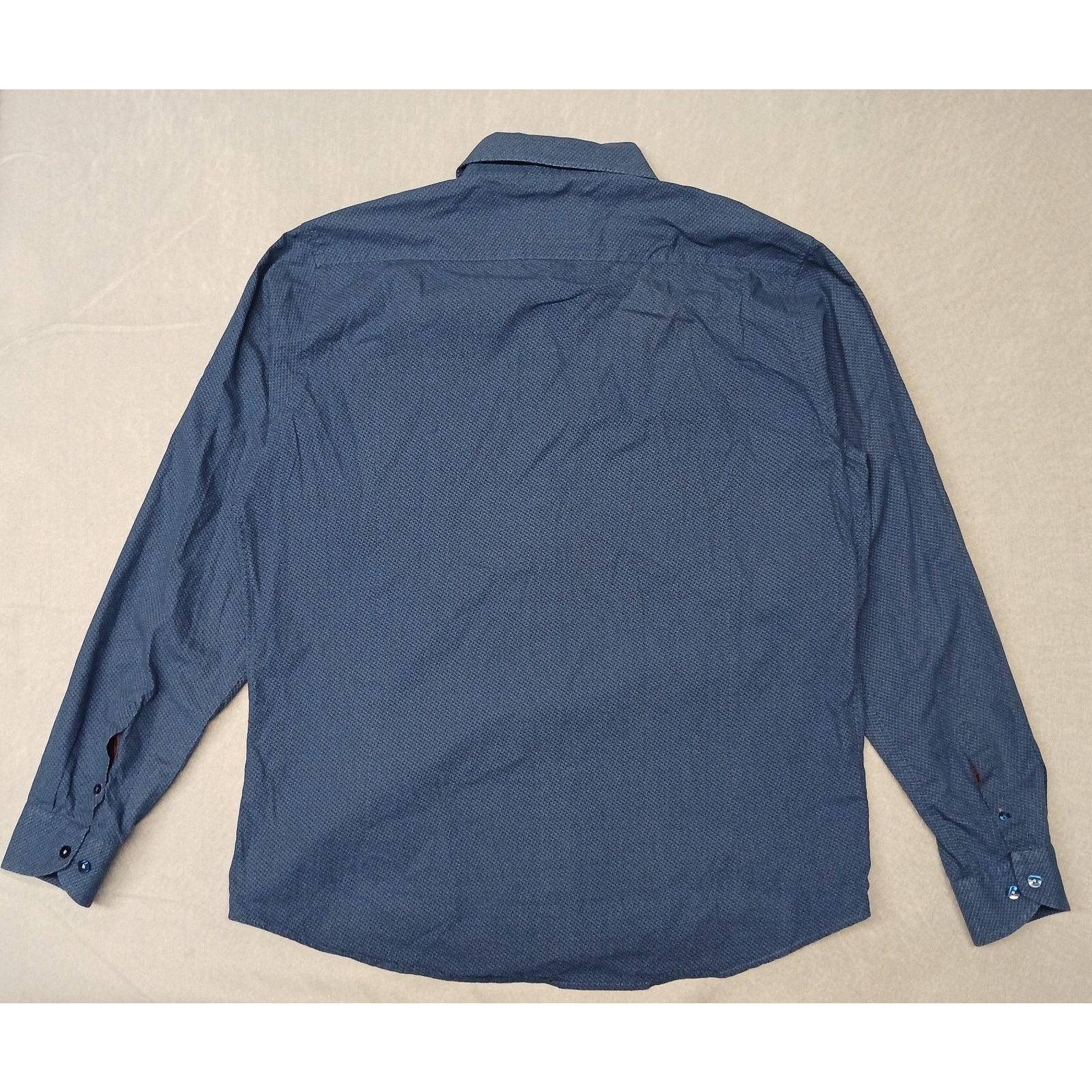 Other Fungus (2XL) Slim Fit Blue Dress Button Short Sleeve Shirt Size US XXL / EU 58 / 5 - 6 Thumbnail