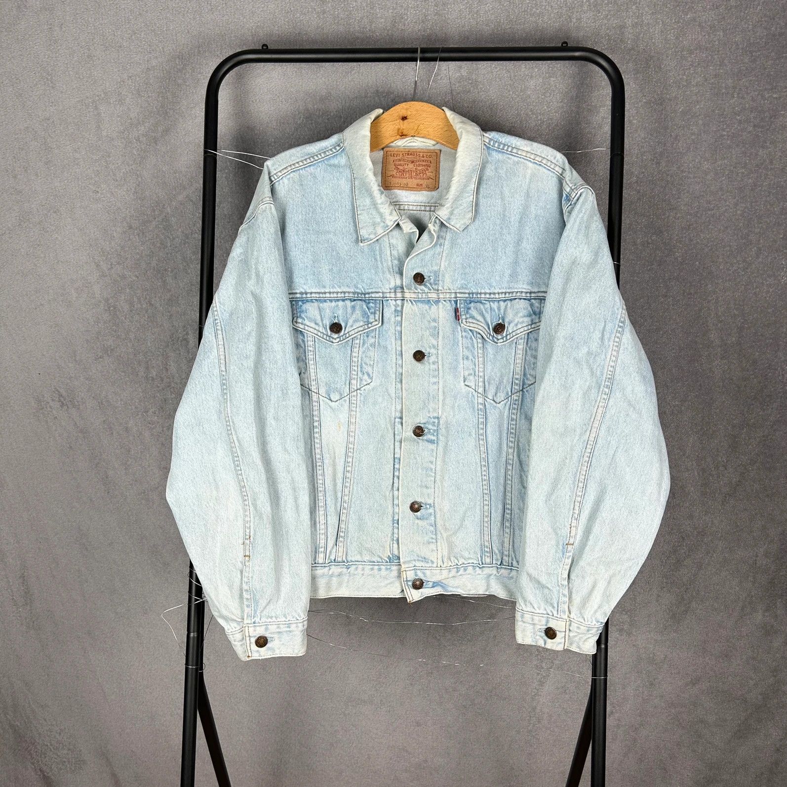 Levi's Levis denim jacket vintage 90s jasno baby blue denim Size US XL / EU 56 / 4 - 1 Thumbnail