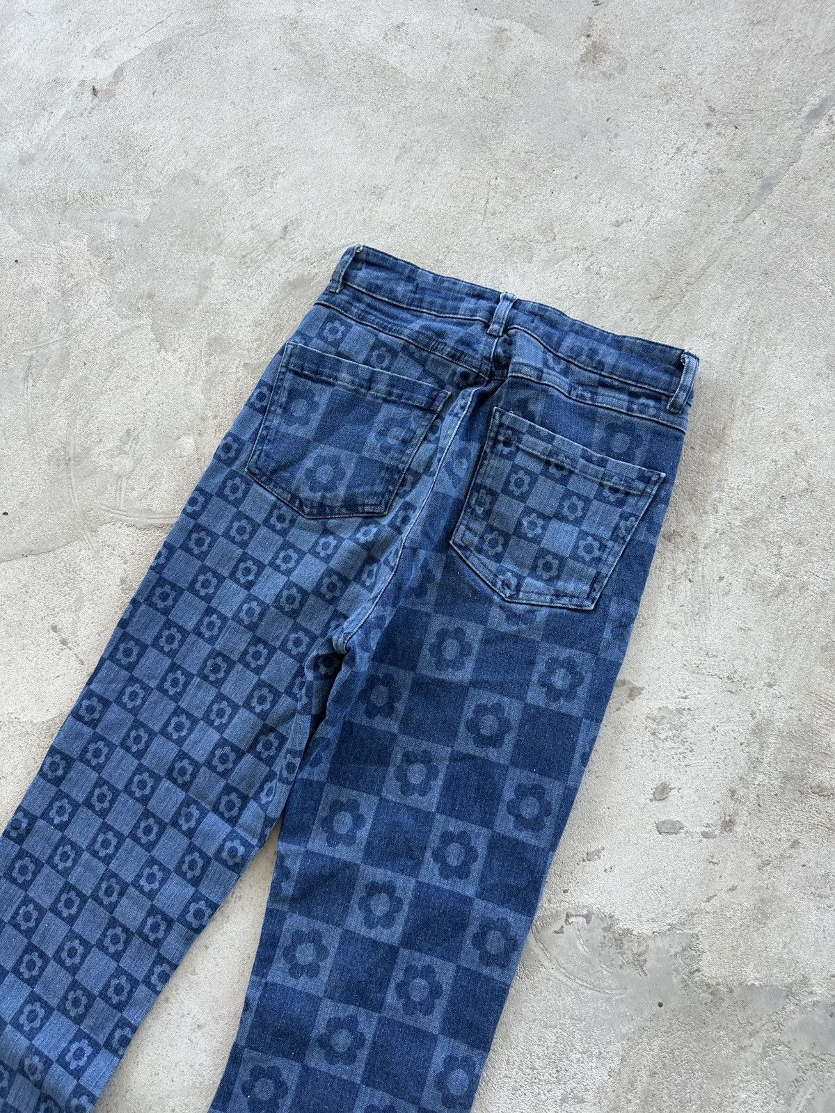 Jaded London Jaded London Y2K Skinny Flare Printed Denim Jeans Size W26 Size 26" / US 2 / IT 38 - 5 Thumbnail
