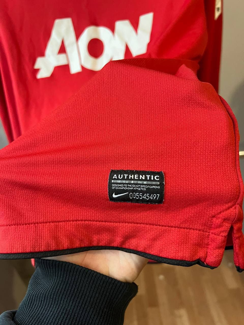 Nike 2010/11 MANCHESTER UNITED #7 HOME SOCCER JERSEY SHIRT NIKE L Size US L / EU 52-54 / 3 - 8 Thumbnail
