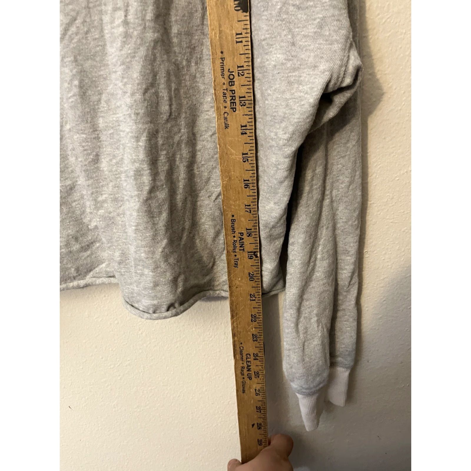 Vintage Aerie Polo Shirt Cropped Oversized Long Sleeve Women's Small Gray Size S / US 4 / IT 40 - 4 Thumbnail