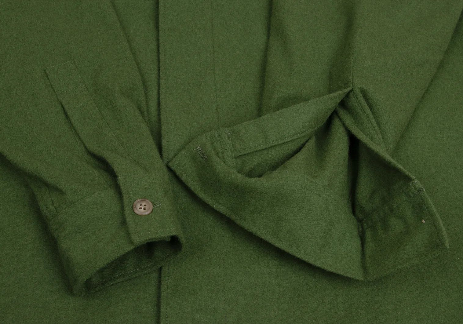 Yohji Yamamoto Yohji Yamamoto Flannel Shirt Green Size L Size US L / EU 52-54 / 3 - 7 Thumbnail