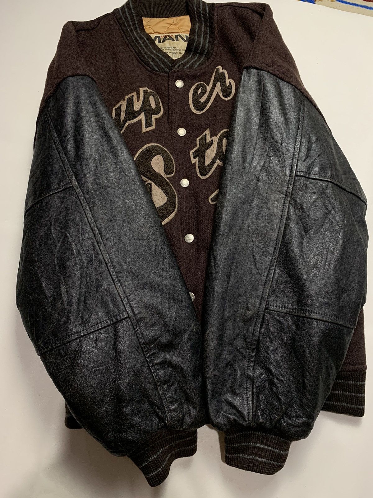 Kansai Yamamoto Vintage Yamamoto Kansai Wool Leather Jacket Size US XL / EU 56 / 4 - 12 Thumbnail