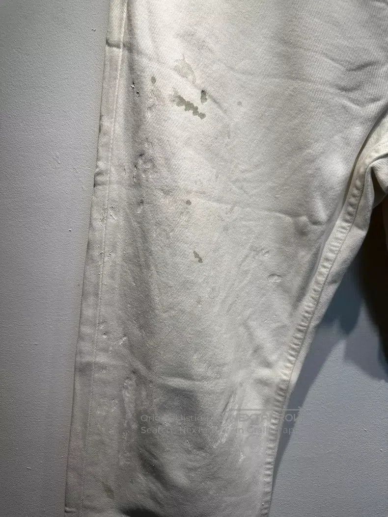 Helmut Lang HELMUT LANG White Paint Splatter Denim Pants Size US 32 / EU 48 - 4 Thumbnail