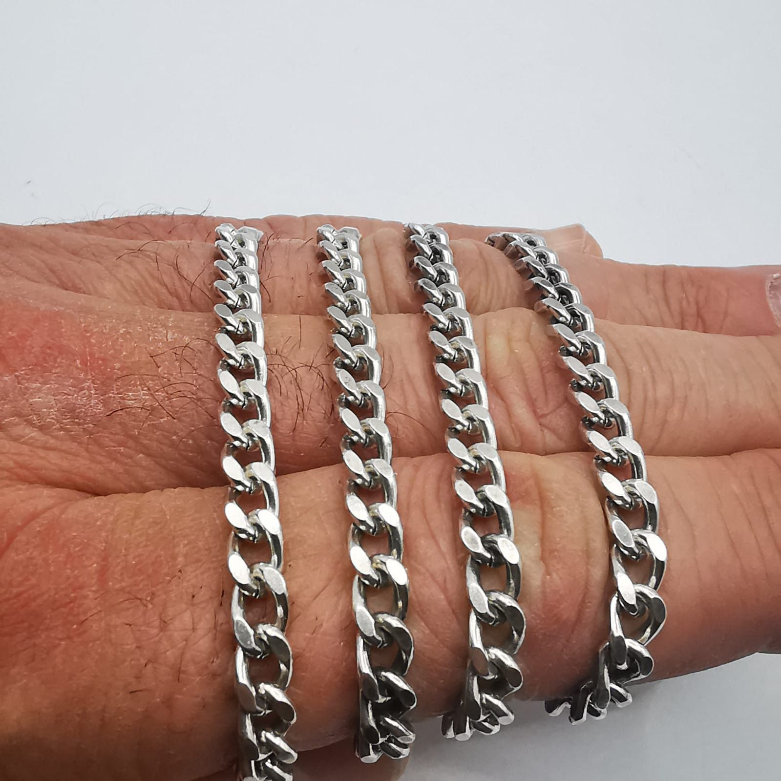 Vintage Vintage Jewelry Chain, 925 Sterling Silver, Signed 35.02g Size ONE SIZE - 6 Thumbnail
