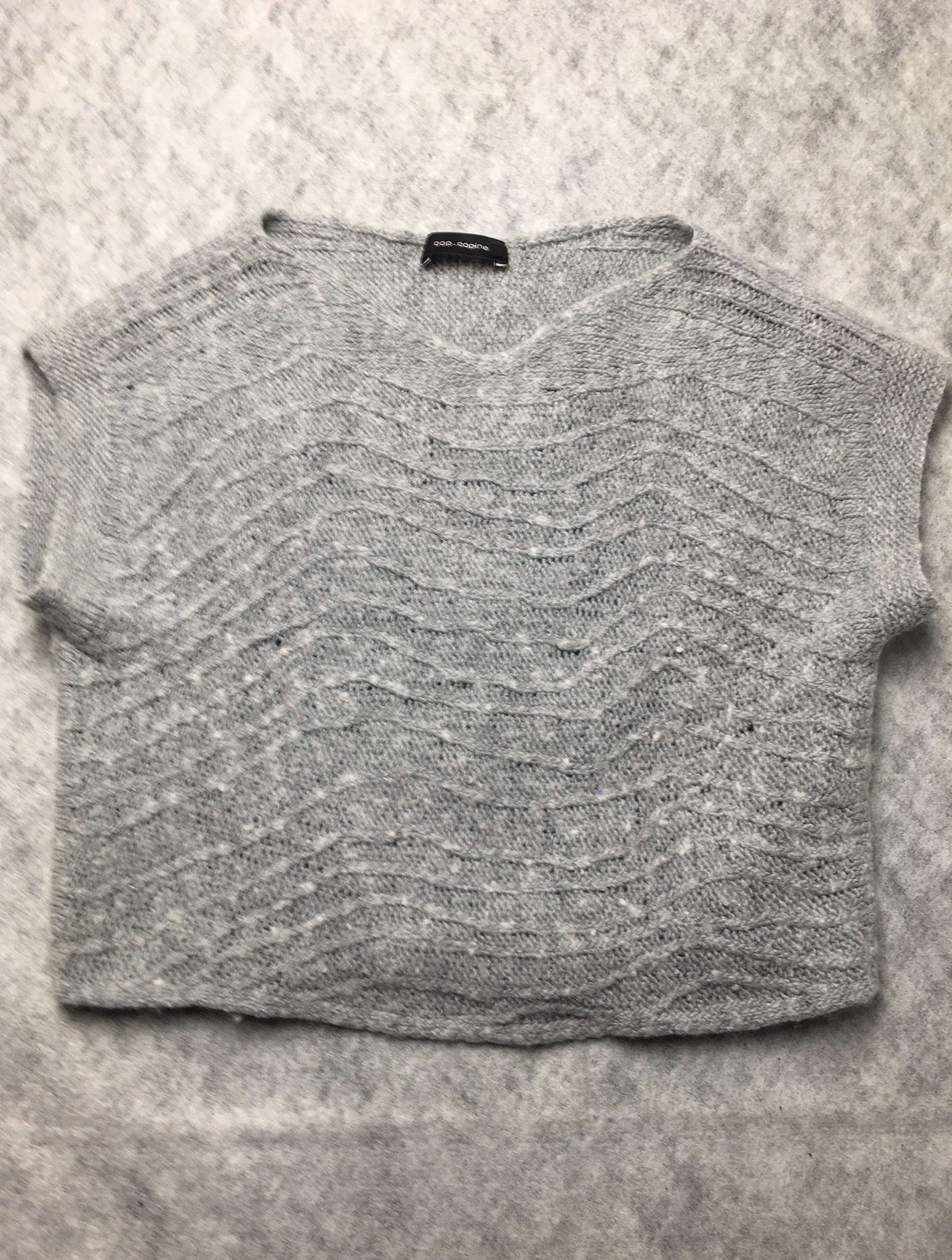 Cop Copine Cop Copine LAUNTER Short Sleeve Cropped Knit Sweater Sz S Size S / US 4 / IT 40 - 6 Thumbnail