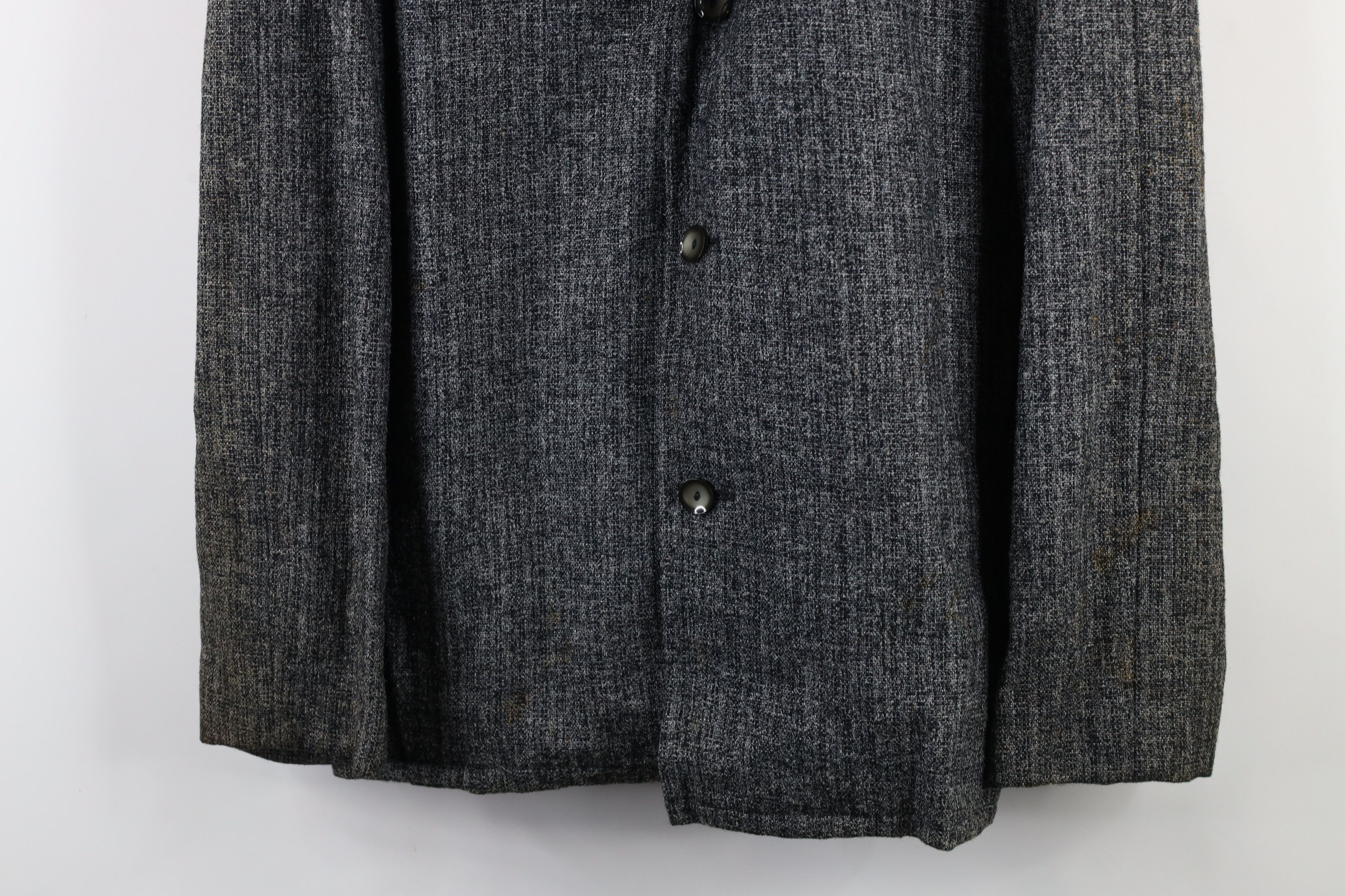 Vintage Vintage 60s 70s Norwegian Wool Tweed Blazer Jacket Gray Size US XL / EU 56 / 4 - 3 Thumbnail