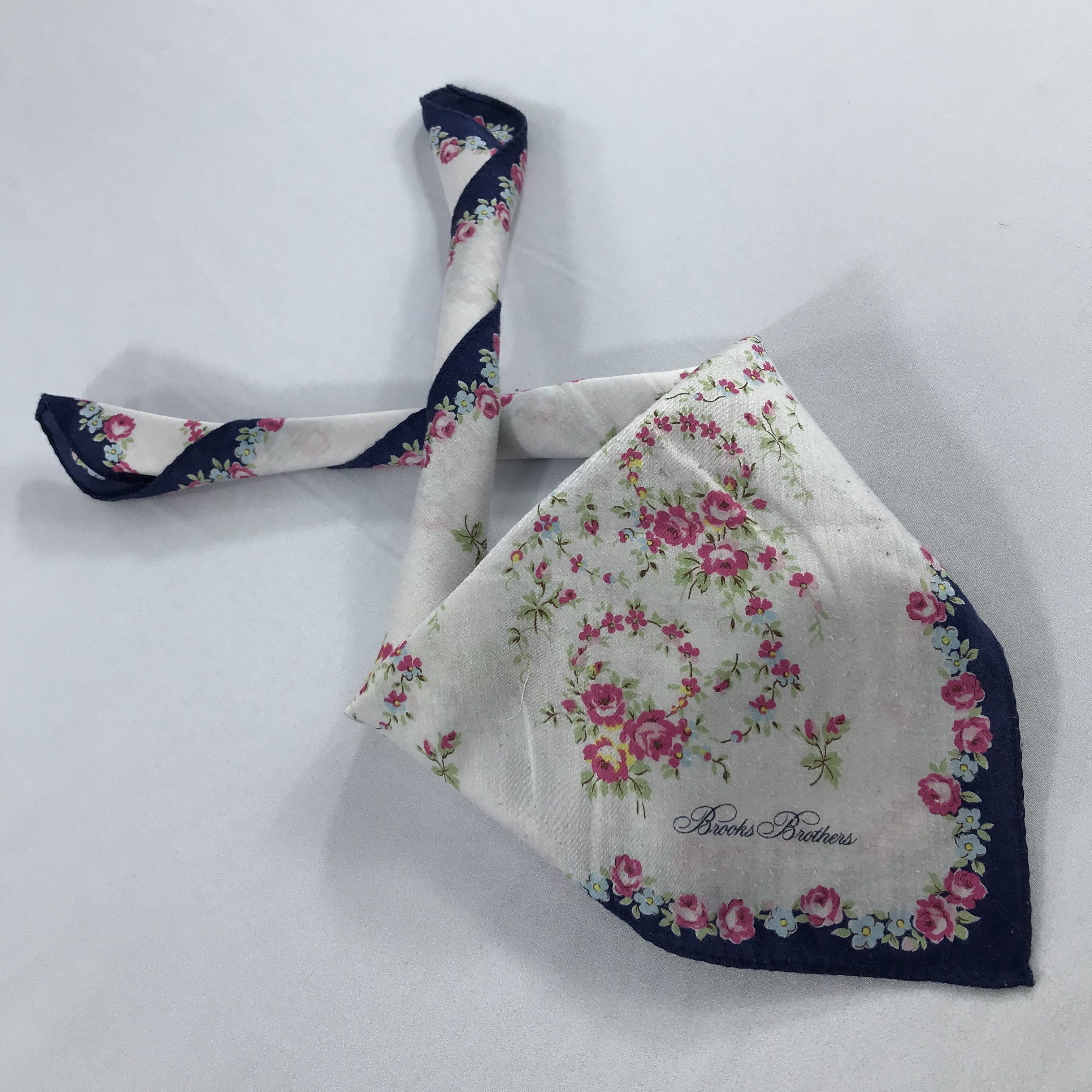 Brooks Brothers × Vintage Brooks Brothers Bandana / Handkerchief / Neckerchief - S1970 Size ONE SIZE - 4 Thumbnail