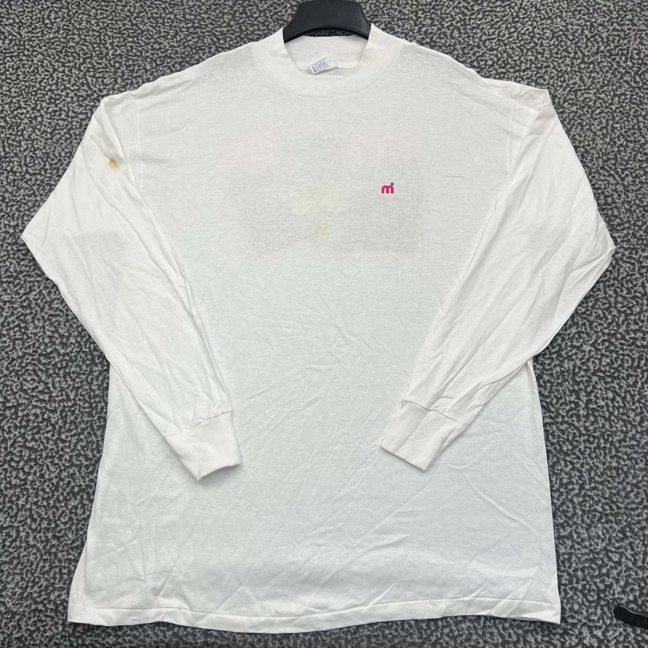 Other Vintage Mistral Shirt XL White Crew Neck New with Defect Size US XL / EU 56 / 4 - 2 Thumbnail
