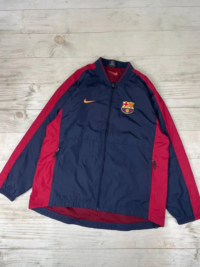 Nike Vintage Nike Barcelona 2002-03 Track Jacket Football Soccer Size US L / EU 52-54 / 3 - 1 Thumbnail