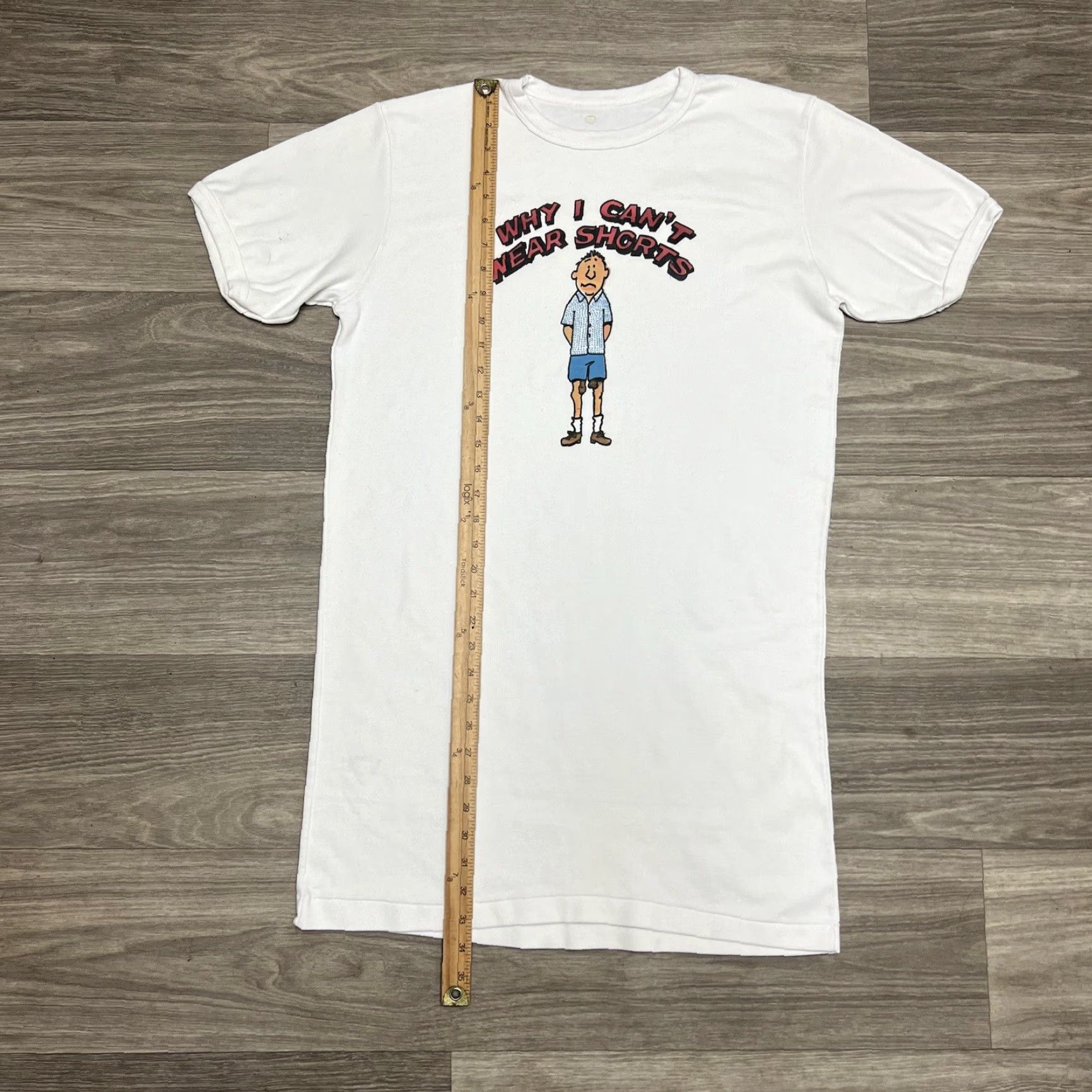Vintage VINTAGE Parody T Shirt Men XL White Crew Neck Short Sleeve 80s 90s College Grunge Hipster USA Fun American Vintage Size US XL / EU 56 / 4 - 3 Thumbnail
