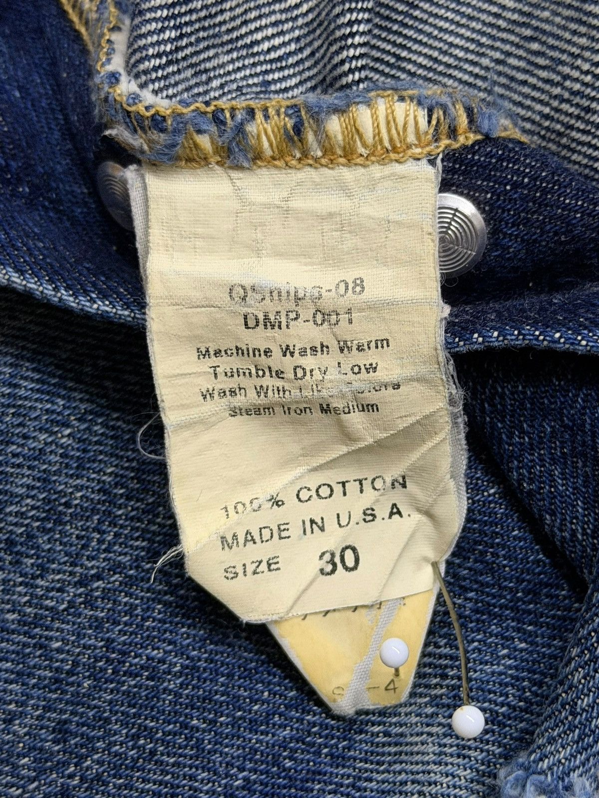 Artisan Outfitters Vintage 00s Ships Outffiters Y2K Selvedge Denim Made In USA Size US 31 - 13 Thumbnail