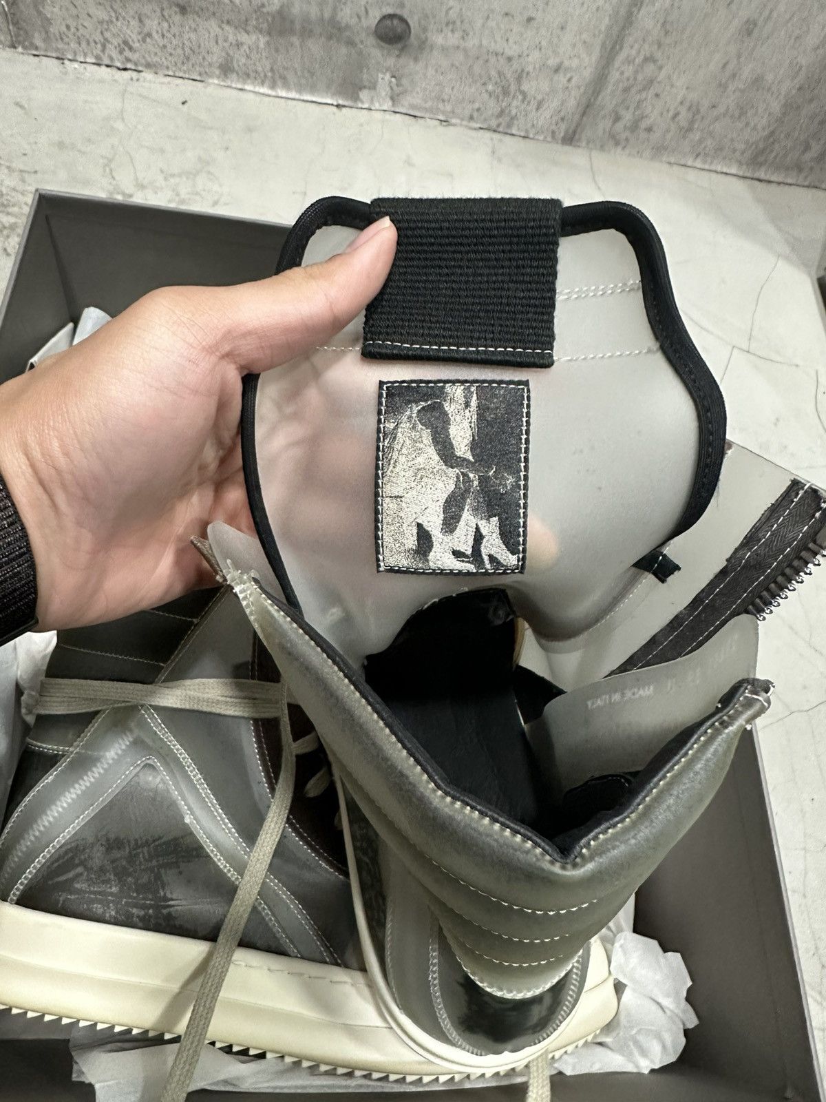 Rick Owens Rick Owens Phlegethon Geobasket Sneakers Size US 8 / EU 41 - 8 Thumbnail