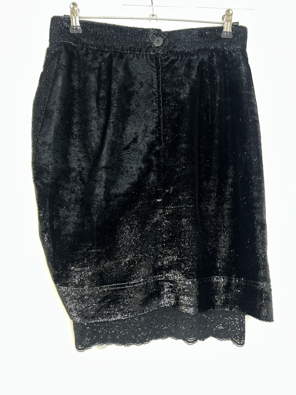 Moschino Moschino skirt m black shiny lace Size 28" / US 6 / IT 42 - 3 Thumbnail