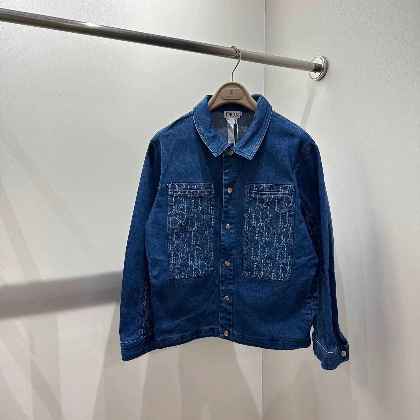 Dior Dior mar384 double pocket Oblique print denim jkt 13 Size XS / US 0-2 / IT 36-38 - 1 Thumbnail