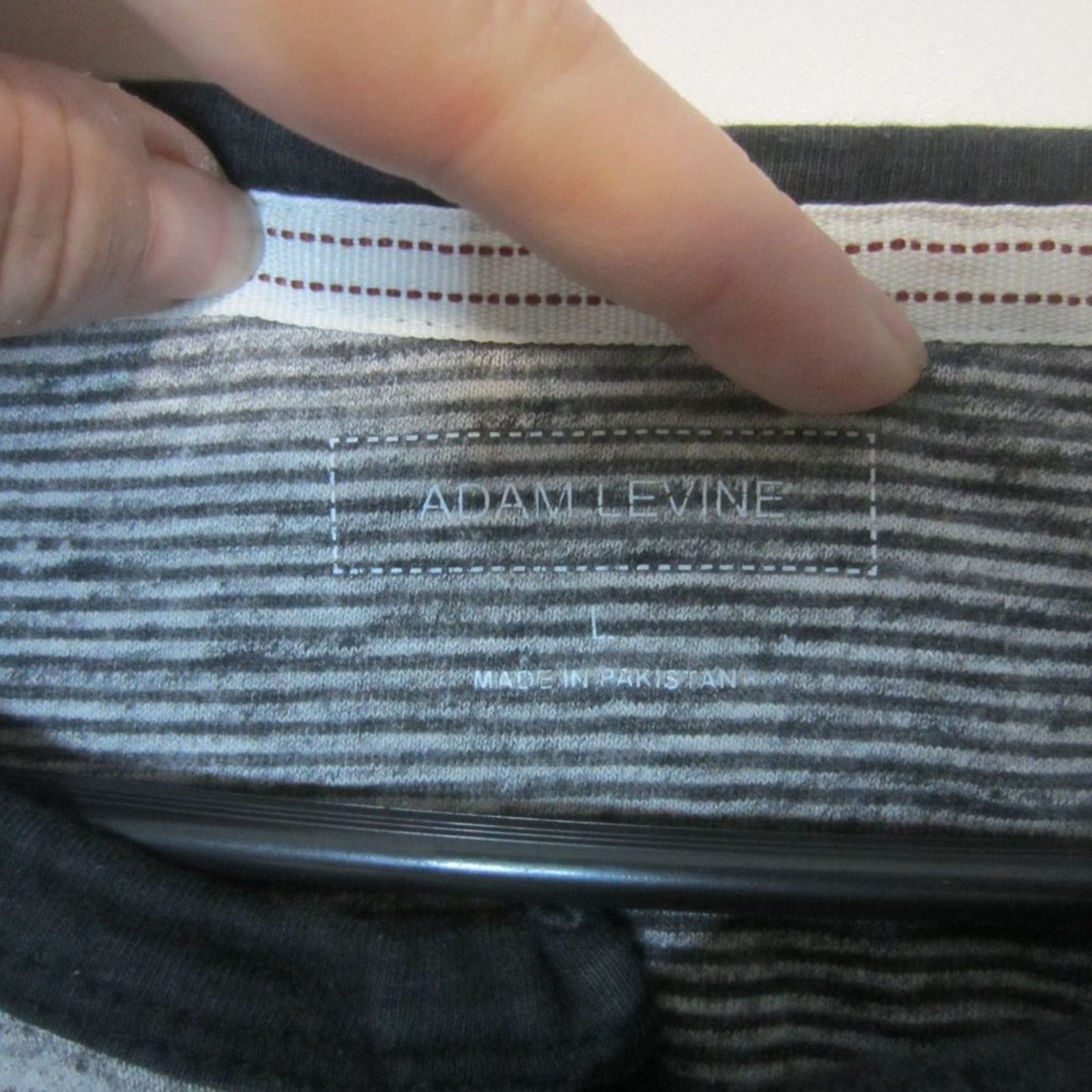 Other Minimalist Black Sleeve Gray Henley Baseball Tee Adam Levine Size US L / EU 52-54 / 3 - 4 Thumbnail