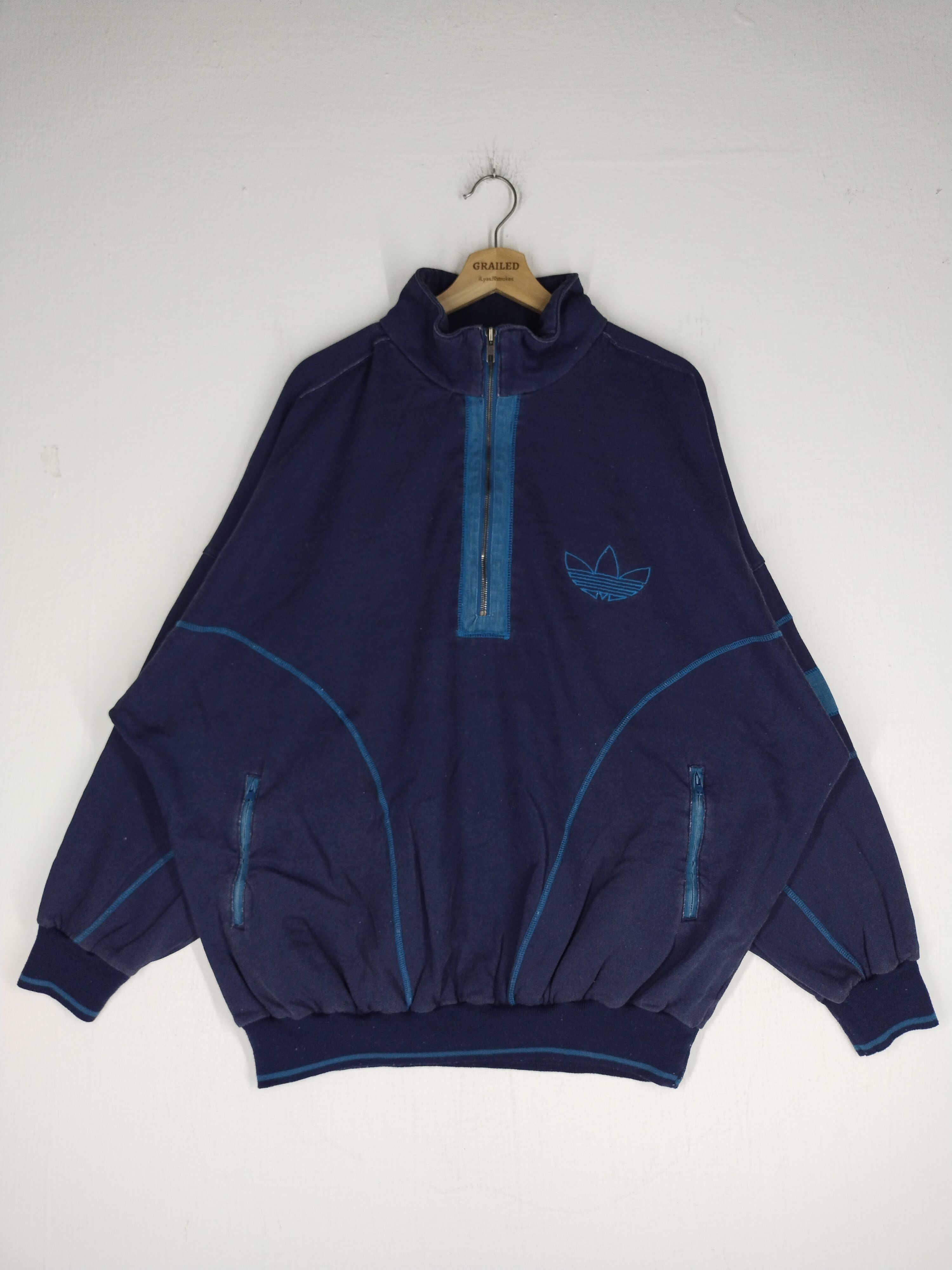Adidas × Vintage Vtg 90's Adidas Japan Rare Size US XL / EU 56 / 4 - 1 Thumbnail