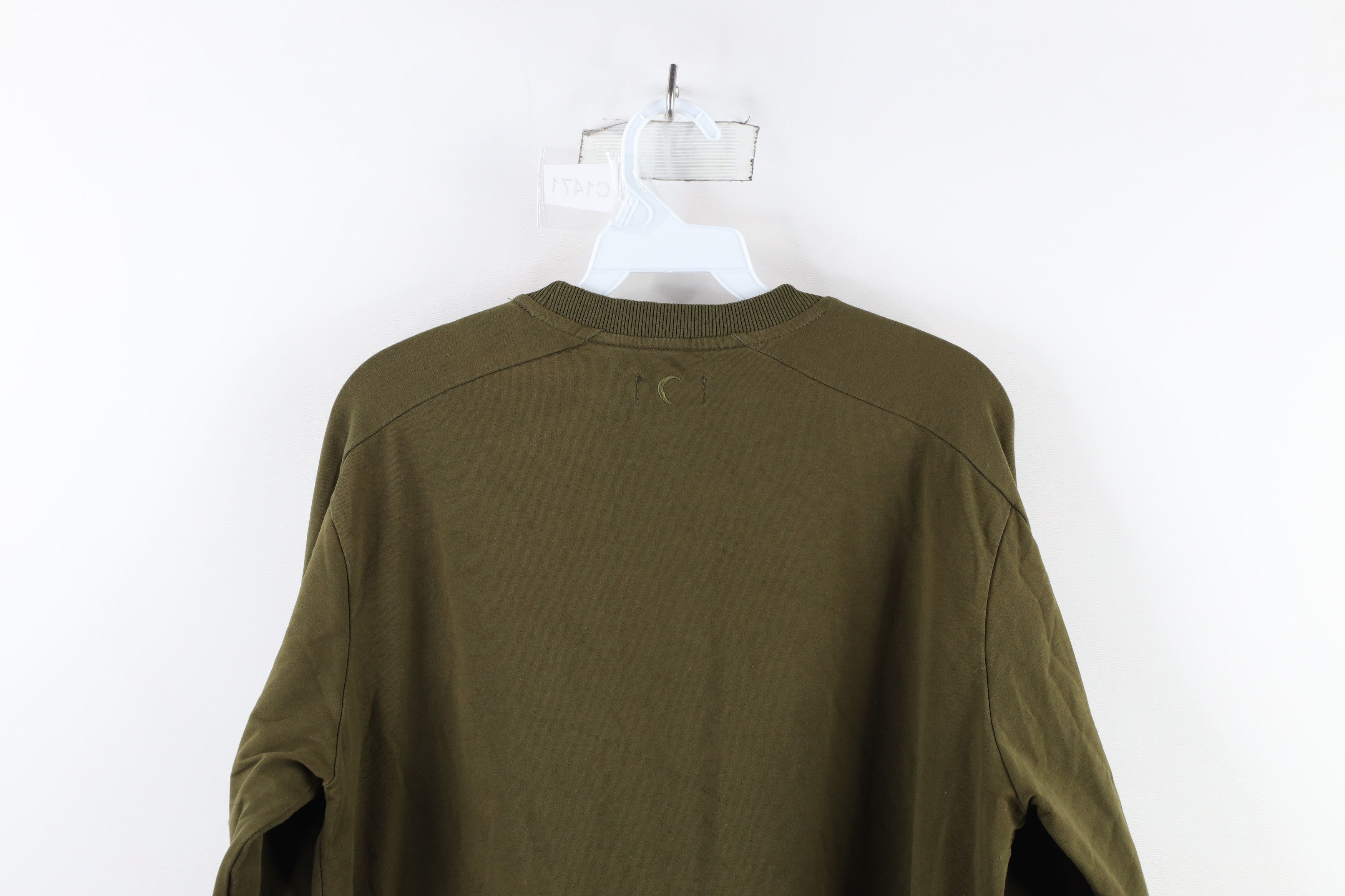 Vintage Zyia Active Blank French Terry Crewneck Sweatshirt Green Size M / US 6-8 / IT 42-44 - 12 Thumbnail