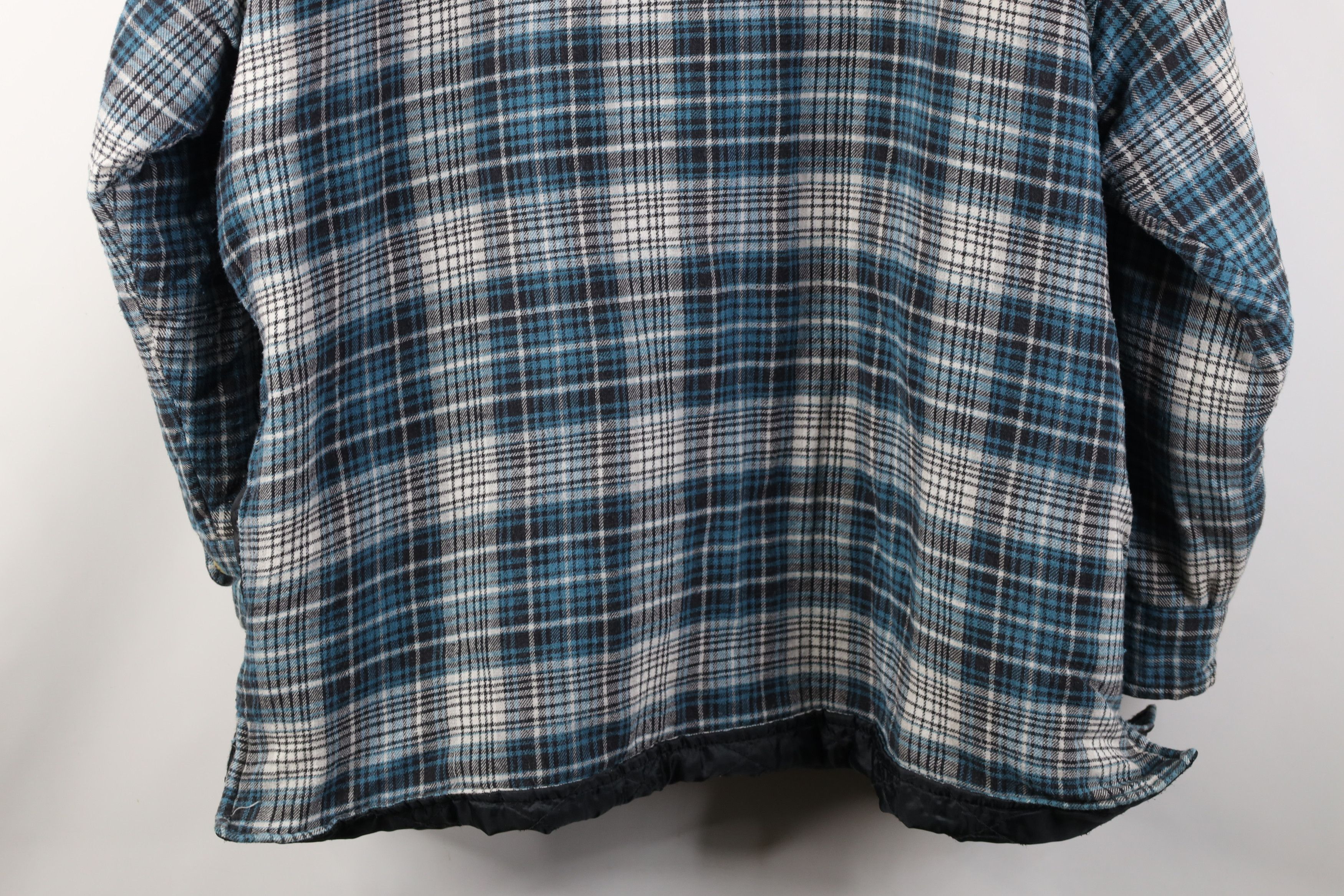 Vintage Vintage 90s Streetwear Flannel Button Shirt Jacket Plaid Size US XXL / EU 58 / 5 - 15 Thumbnail