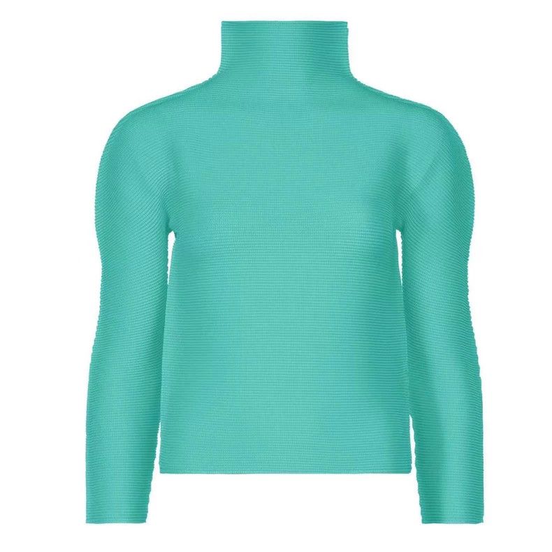 Issey Miyake issey miyake size:one size Blue long-sleeved top 2506-Next Size XXS / US 00 / IT 34 - 1 Thumbnail