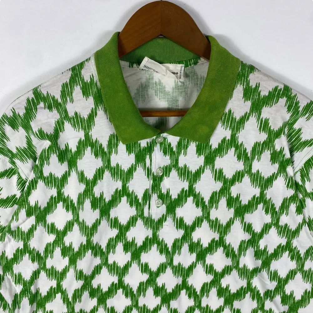 Mila Schon Vintage 90's MILA SCHON Uomo Full Print Polo Shirt Size US L / EU 52-54 / 3 - 2 Thumbnail